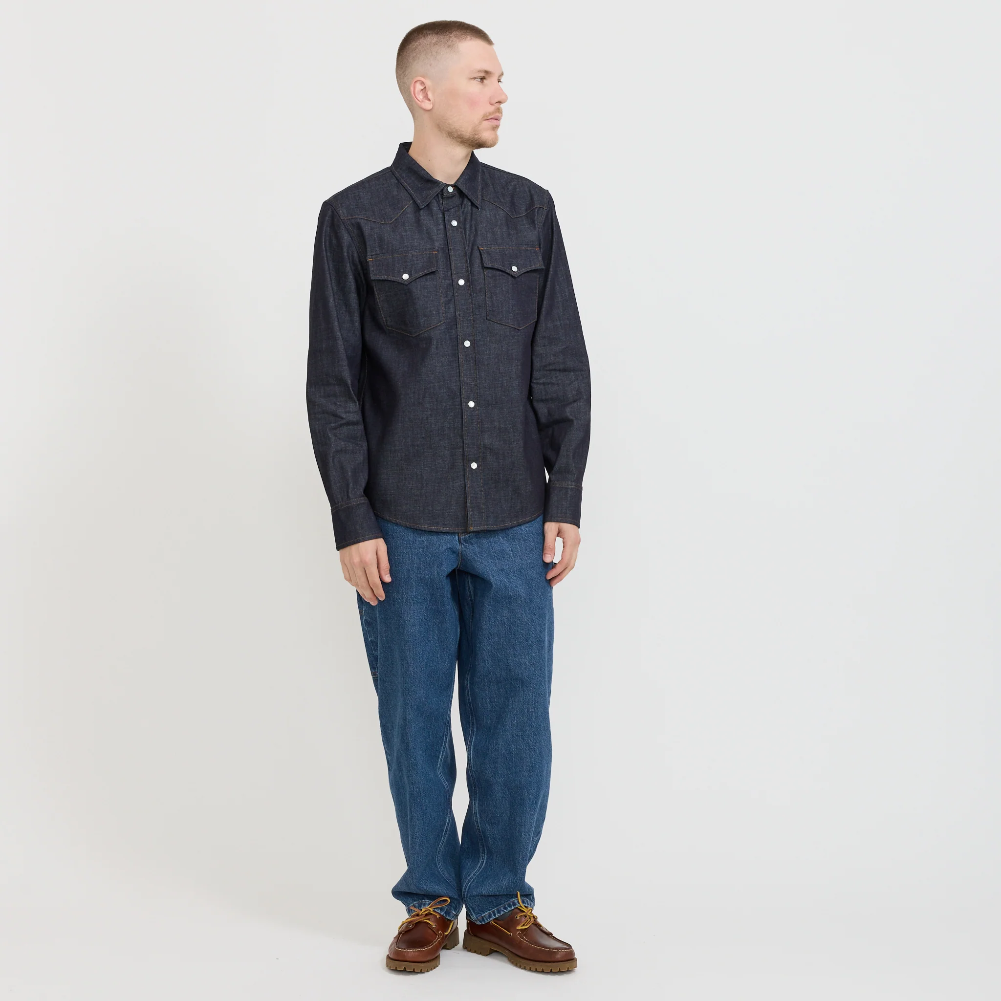 Western Shirt Indigo - Image 2