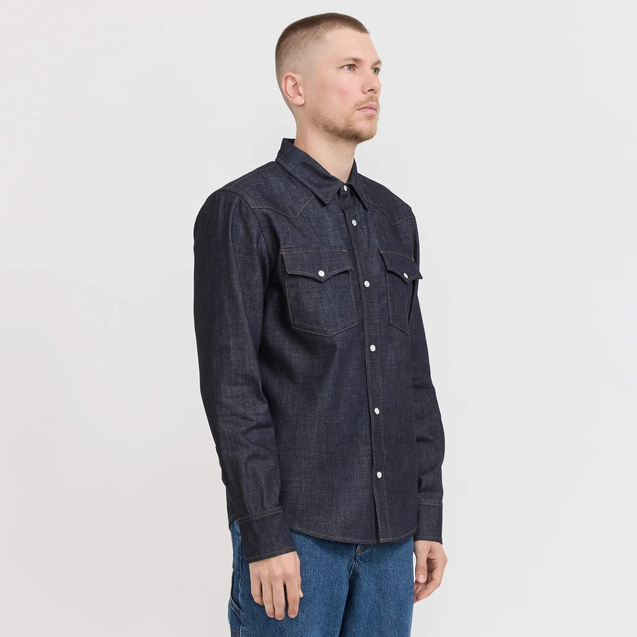 Western Shirt Indigo - Image 3