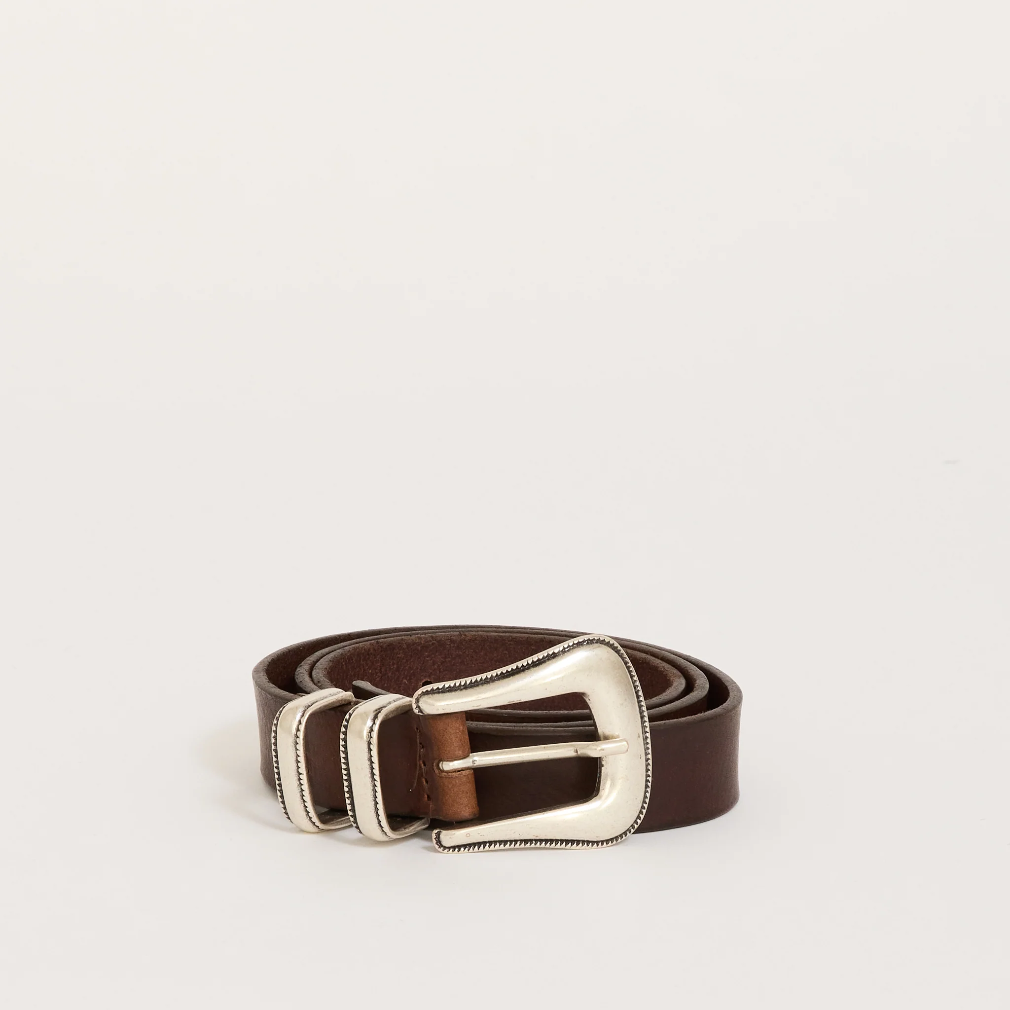 Western Silver Belt Dark Brown