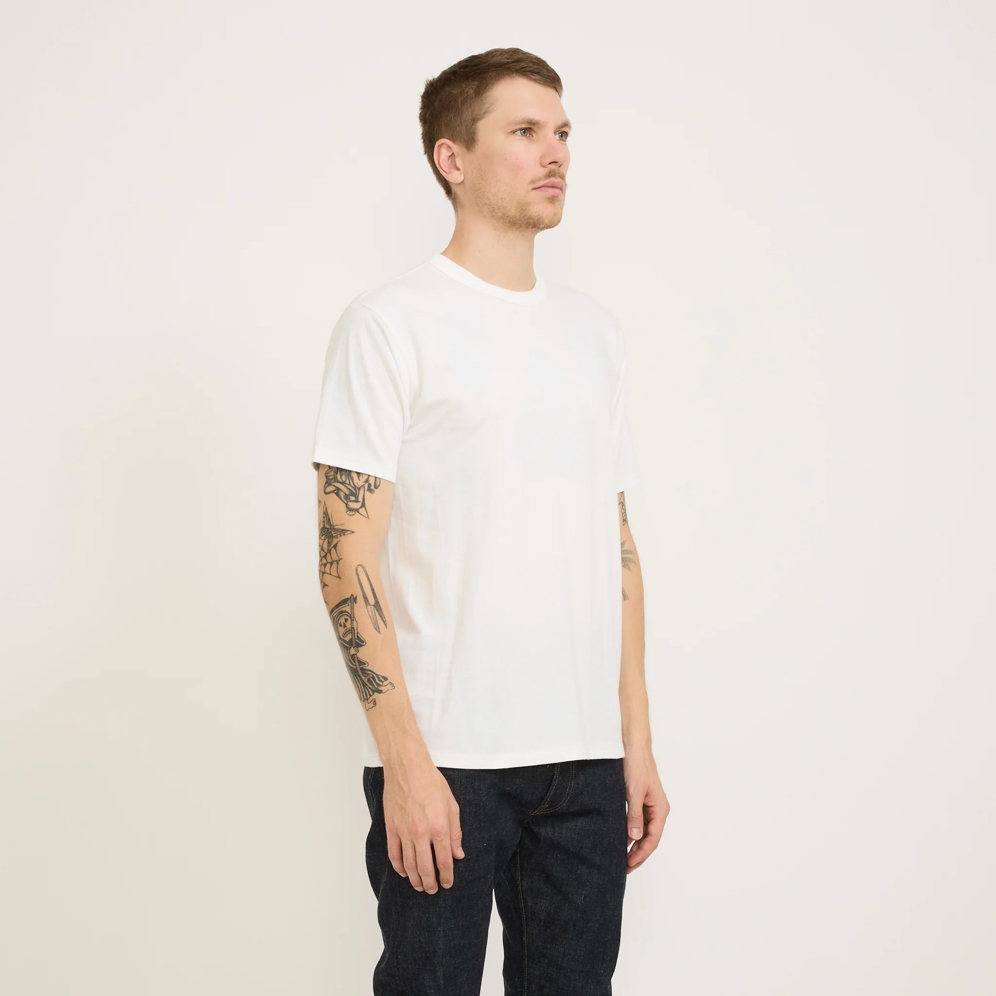 Whitesville 2 Pack T-Shirts Off White - Image 3