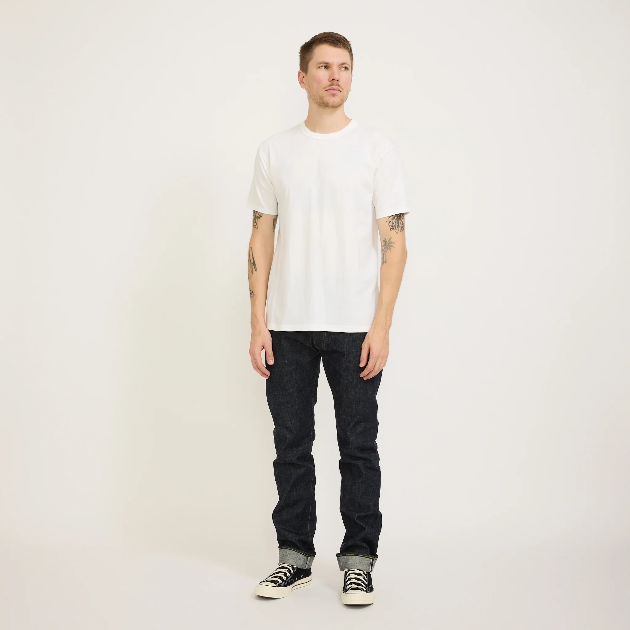 Whitesville 2 Pack T-Shirts Off White - Image 5