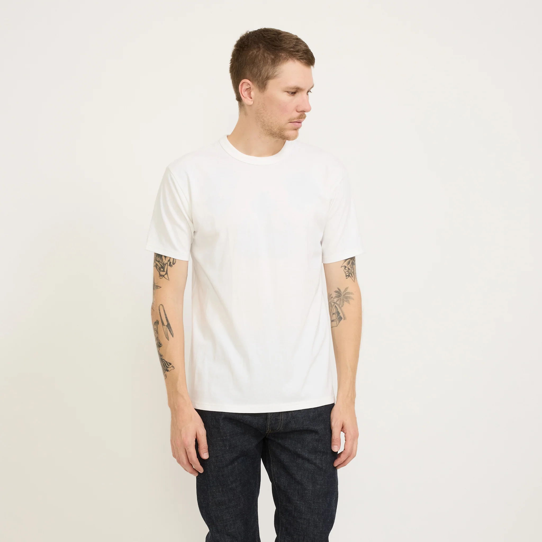 Whitesville 2 Pack T-Shirts Off White - Image 6