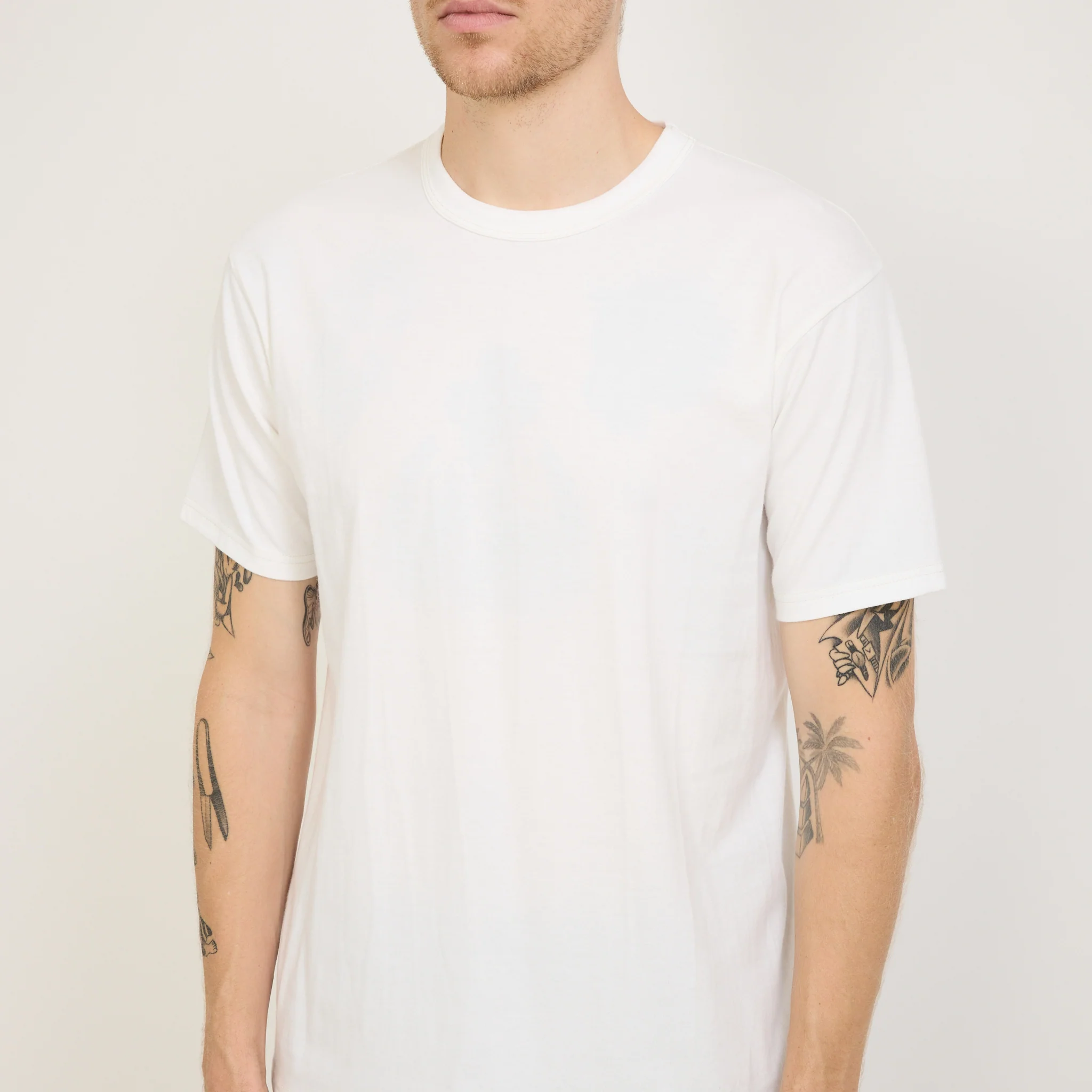 Whitesville 2 Pack T-Shirts Off White - Image 8