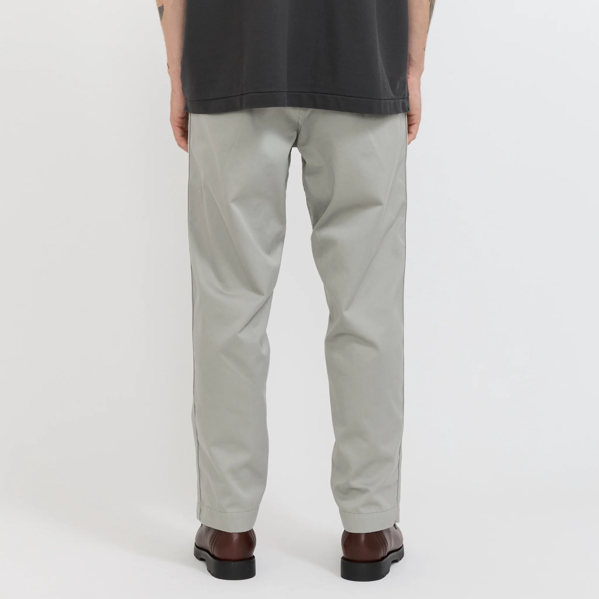 Wide Chino Pants Light Grey - Image 4