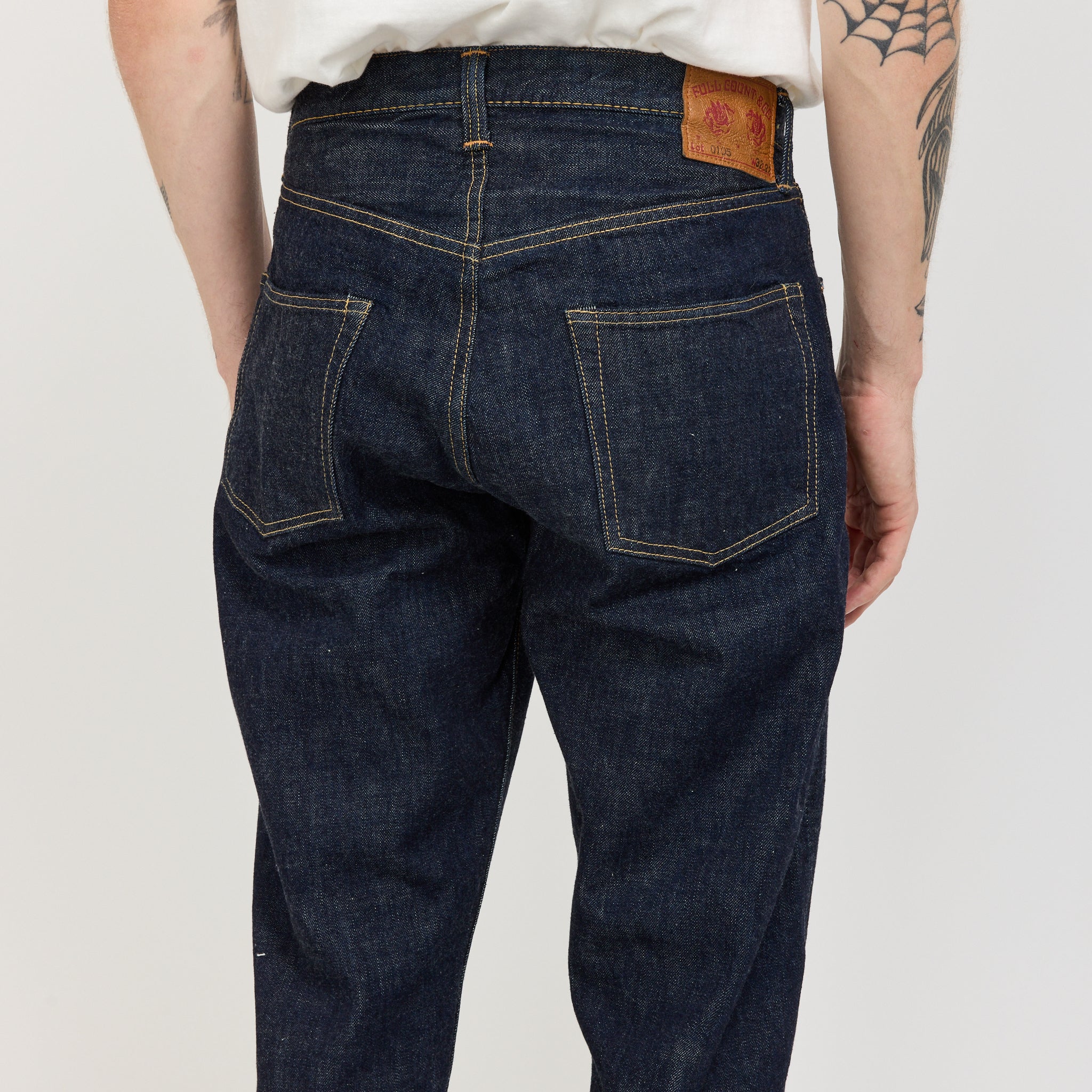 Wide Denim Pants Indigo Blue - Image 6