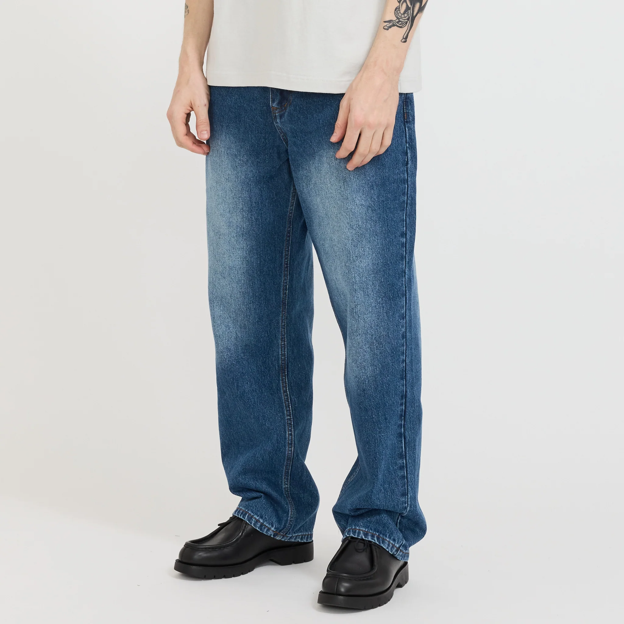 Witness Denim Jeans Mid Indigo Slub - Image 7