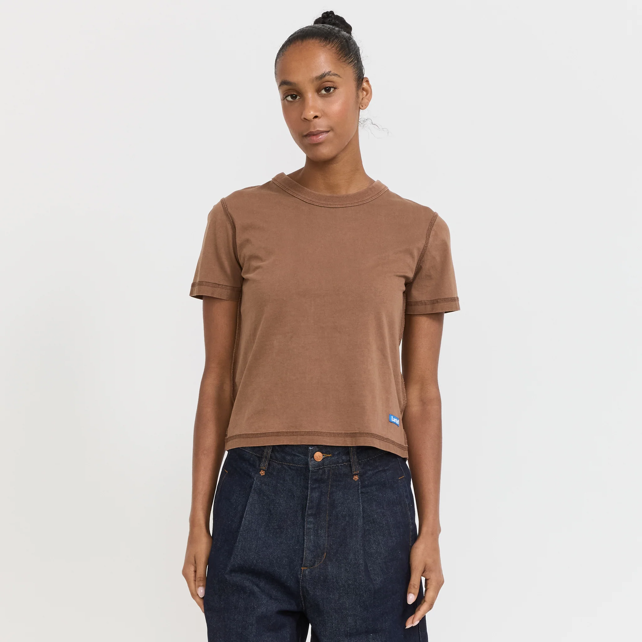 Womens Blind Tee Brown