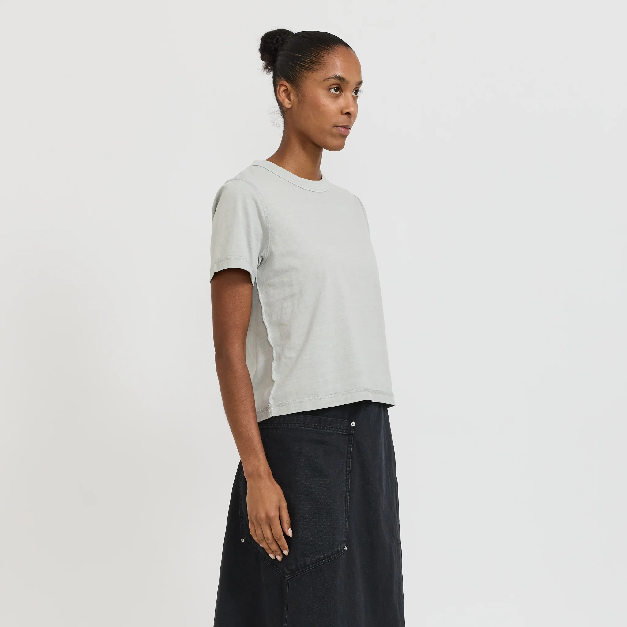 Womens Blind Tee Grey - Image 3