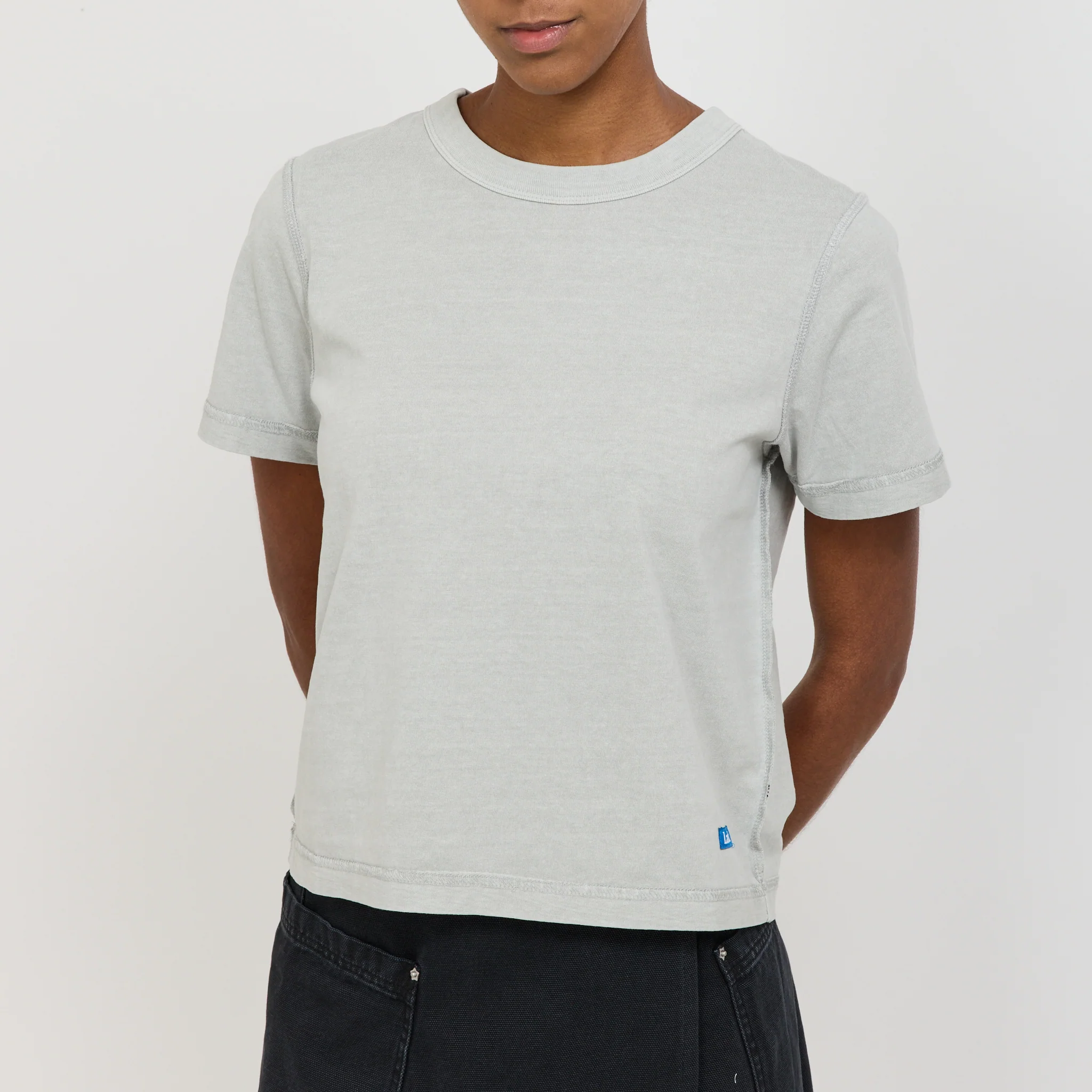 Womens Blind Tee Grey - Image 5