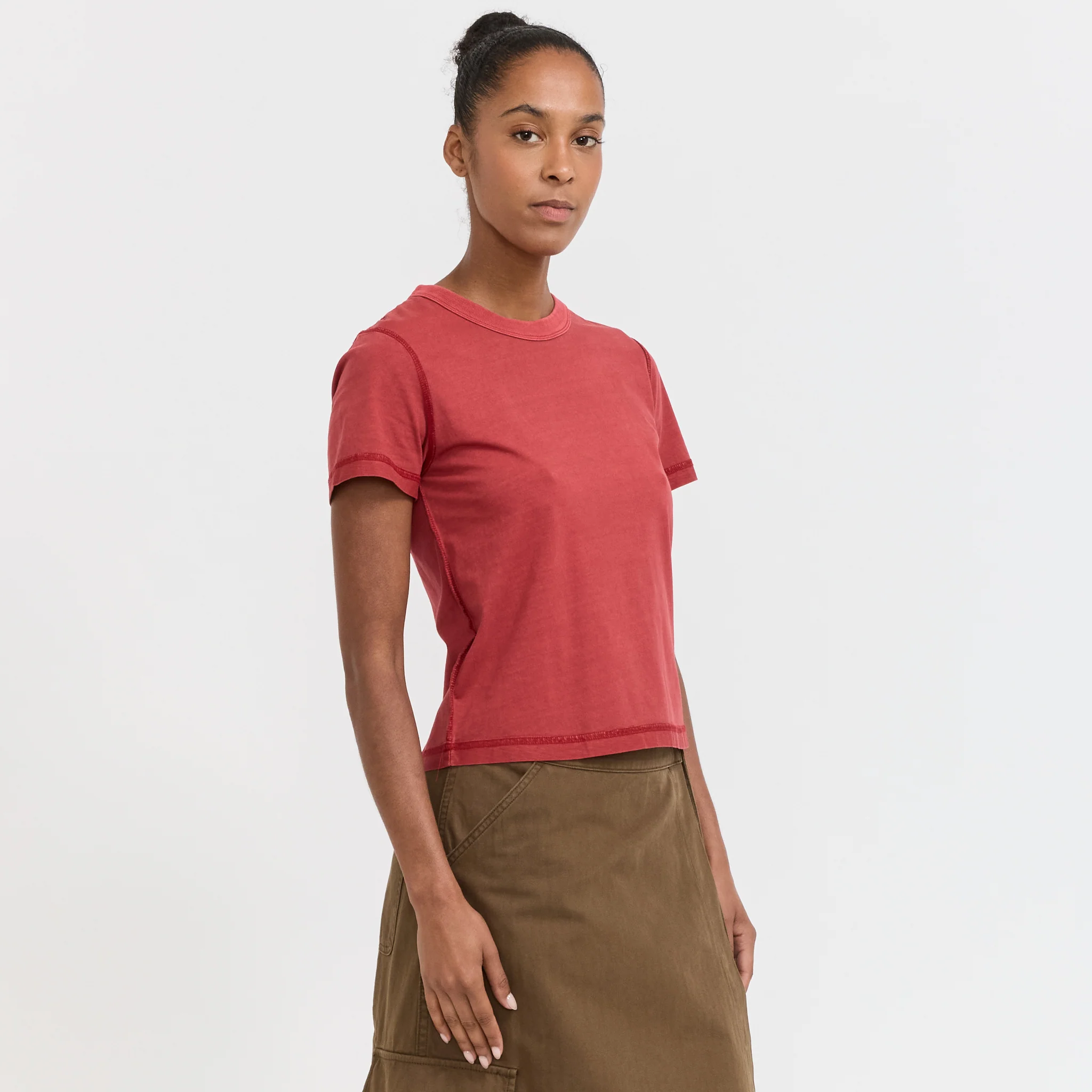 Womens Blind Tee Red - Image 3