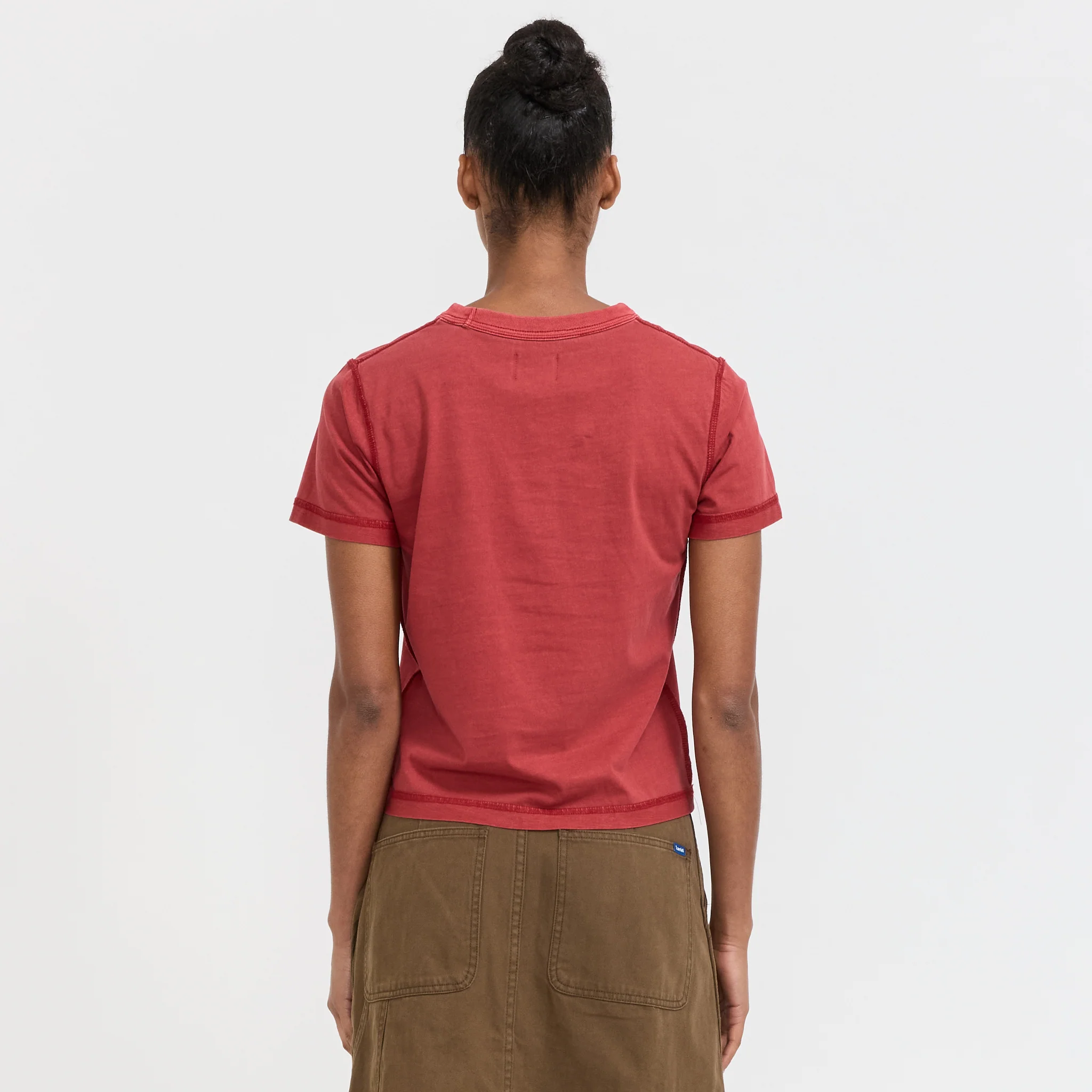 Womens Blind Tee Red - Image 4