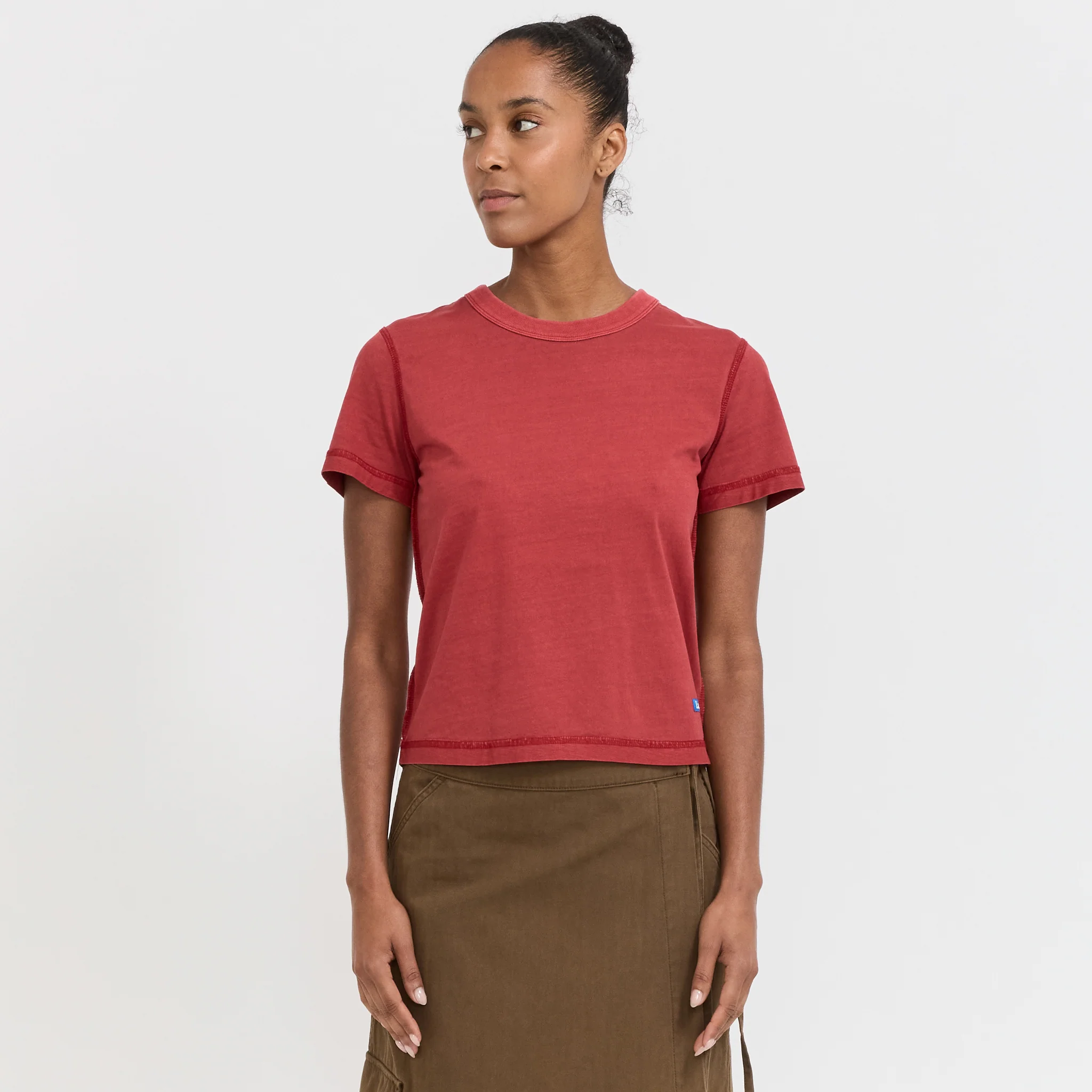 Womens Blind Tee Red - Image 6