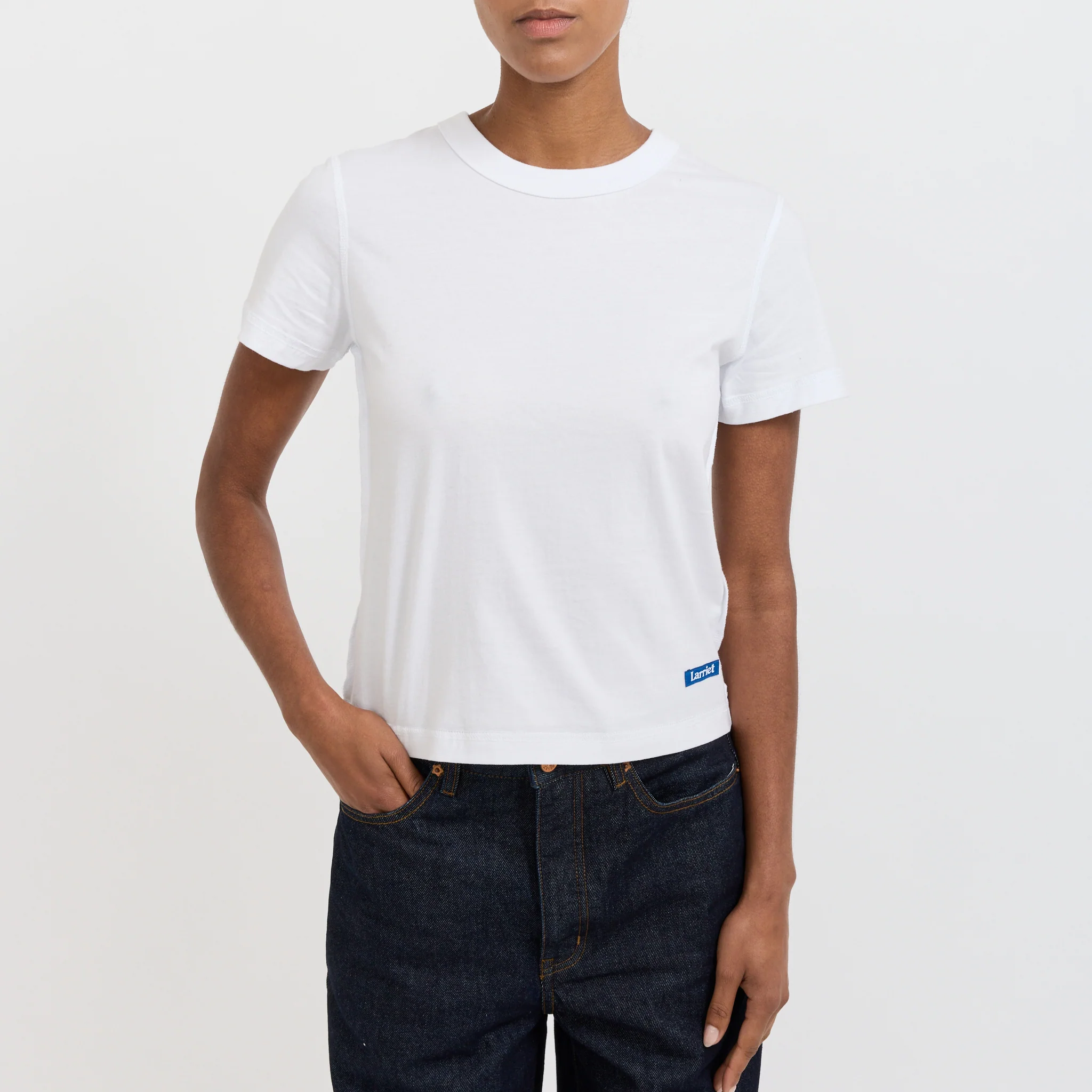 Womens Blind Tee White - Image 5