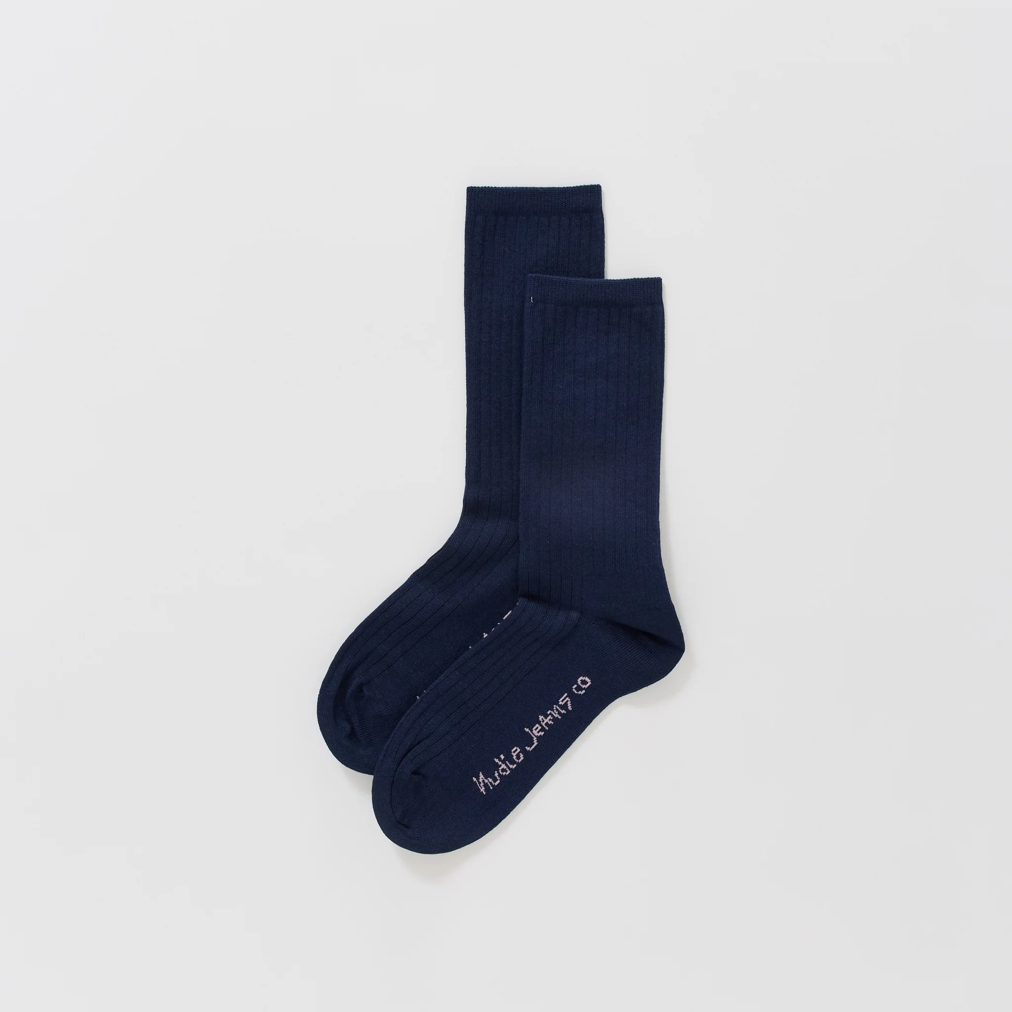 Women's Cotton Ribbed Socks Dark Blue