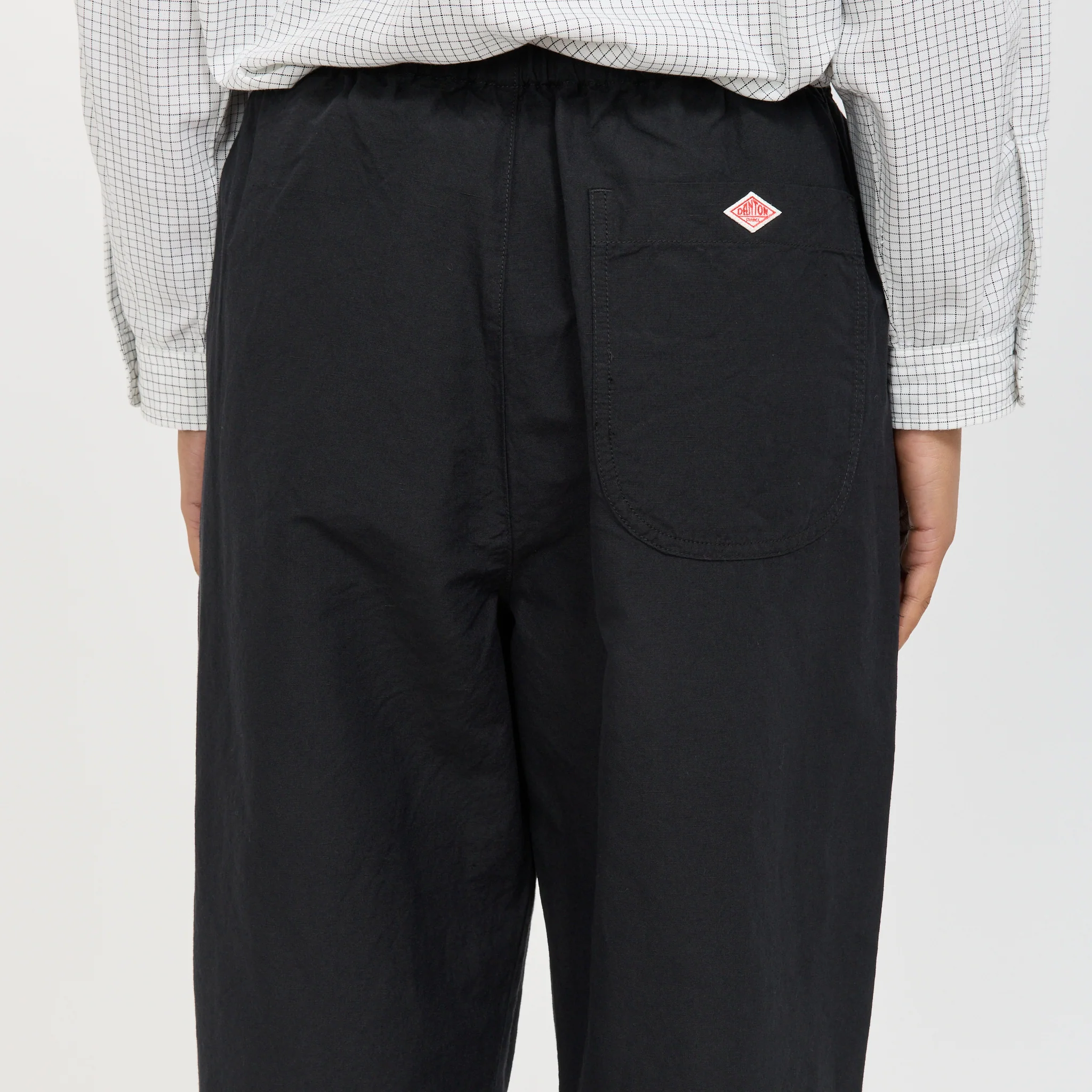 Womens Easy Pants Cotton/Linen Weather Cloth Black - Image 6