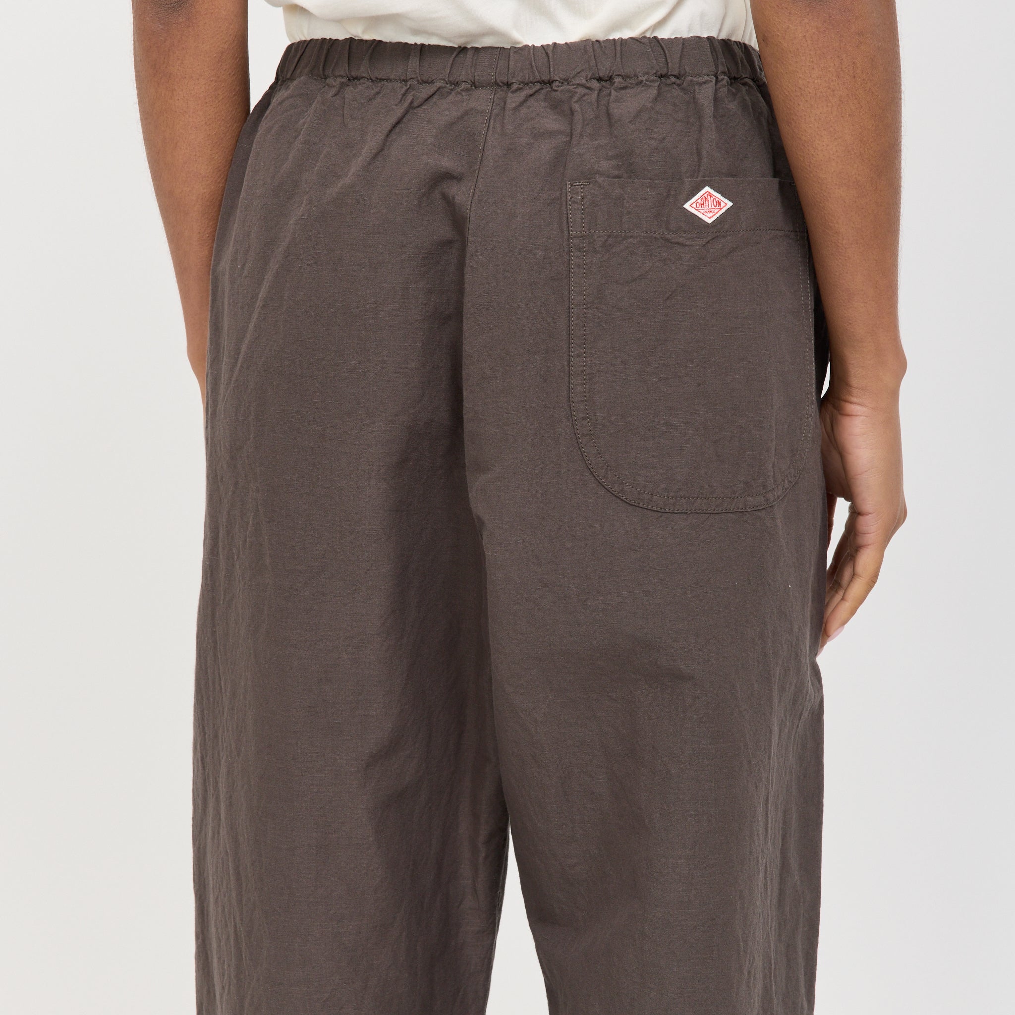 Womens Easy Pants Cotton/Linen Weather Cloth Charcoal - Image 6