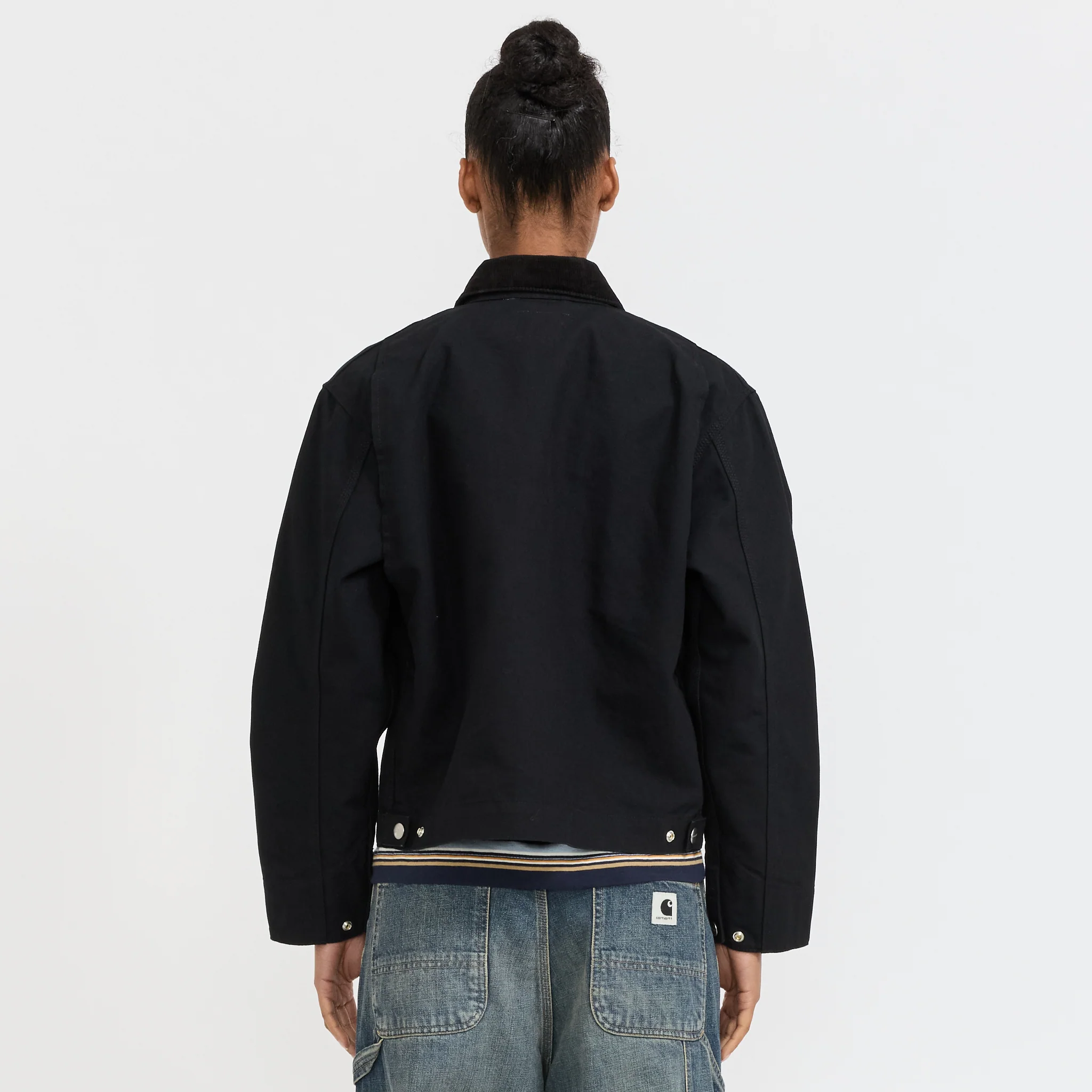 Women's OG Detroit Jacket Black/Black Rinsed - Image 4