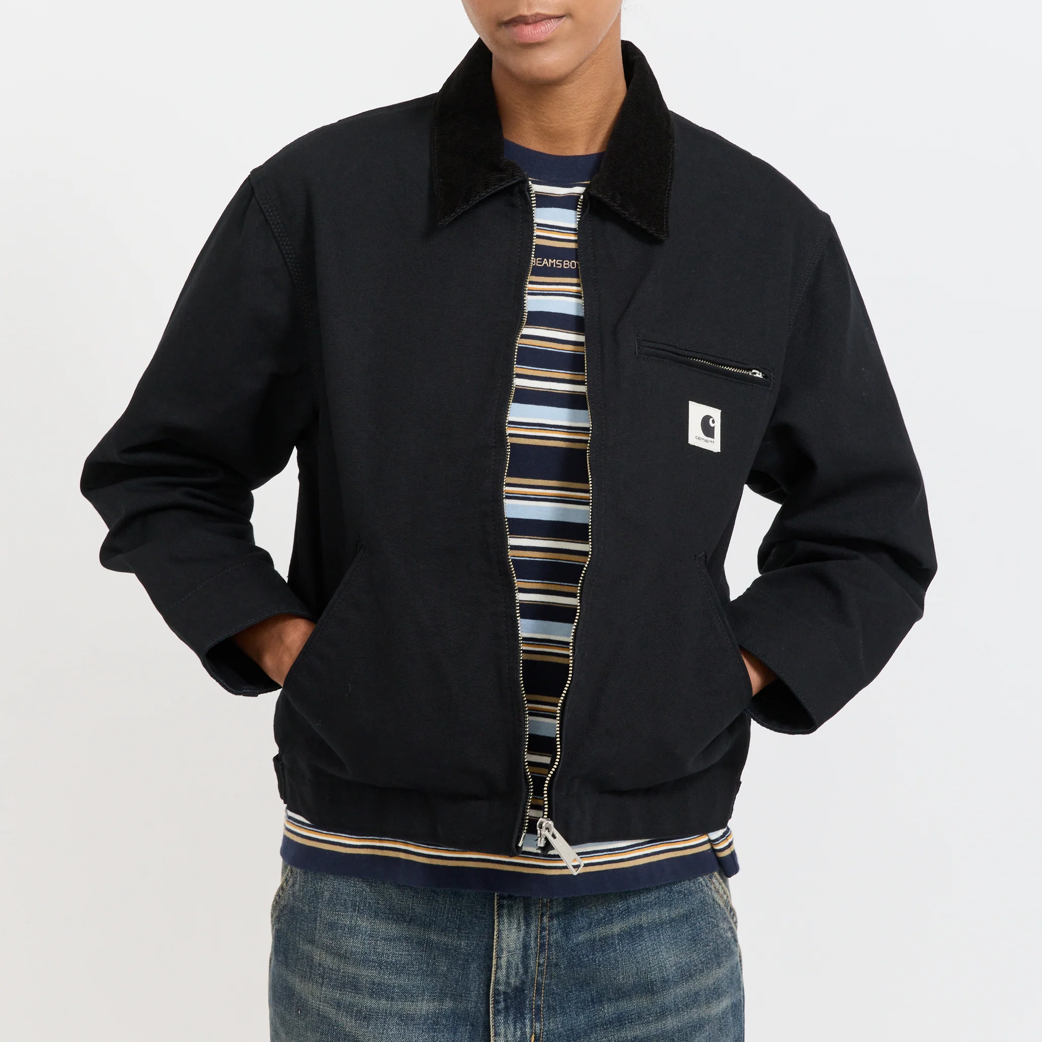 Women's OG Detroit Jacket Black/Black Rinsed - Image 5