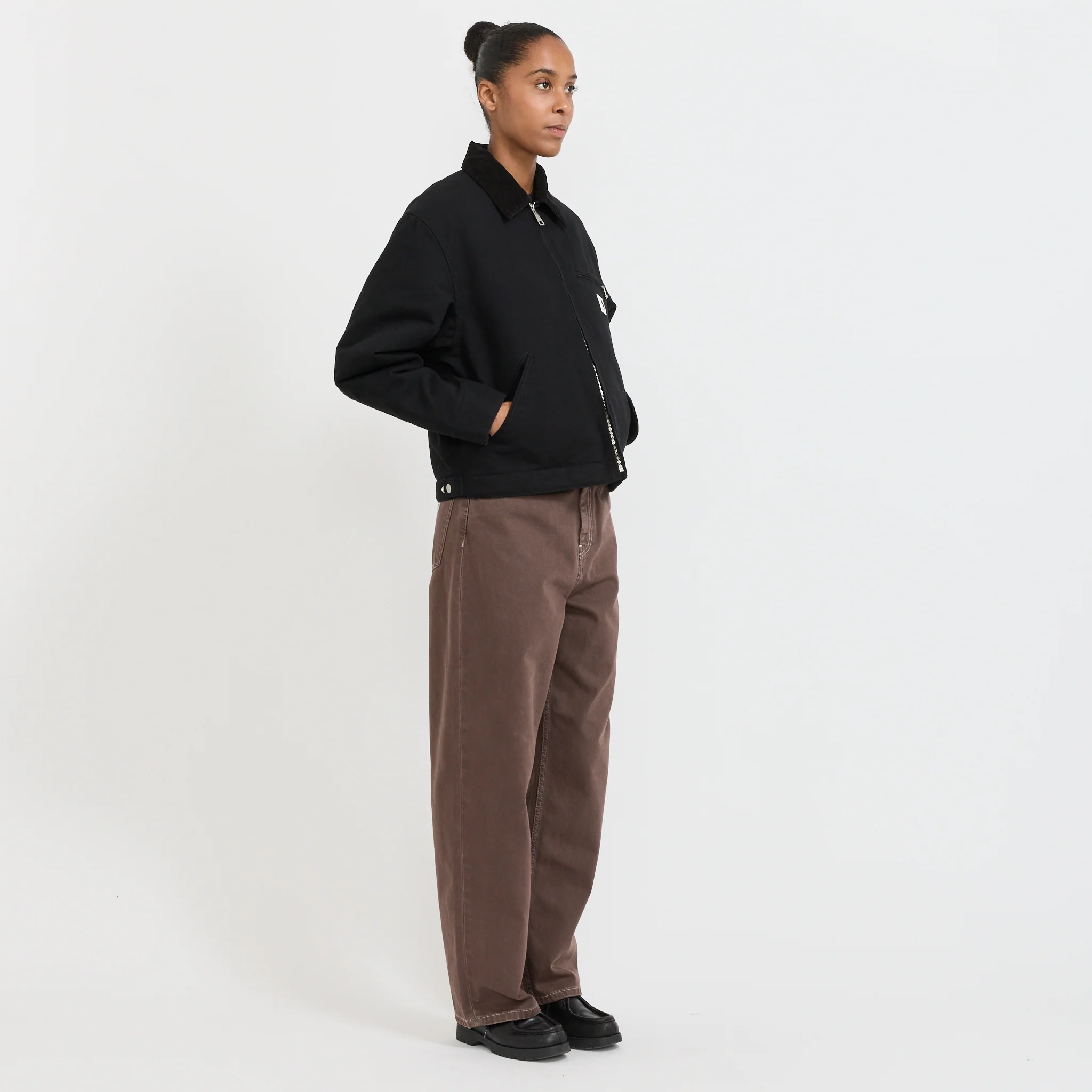 Women's OG Detroit Jacket Black/Black Rinsed Lined - Image 2