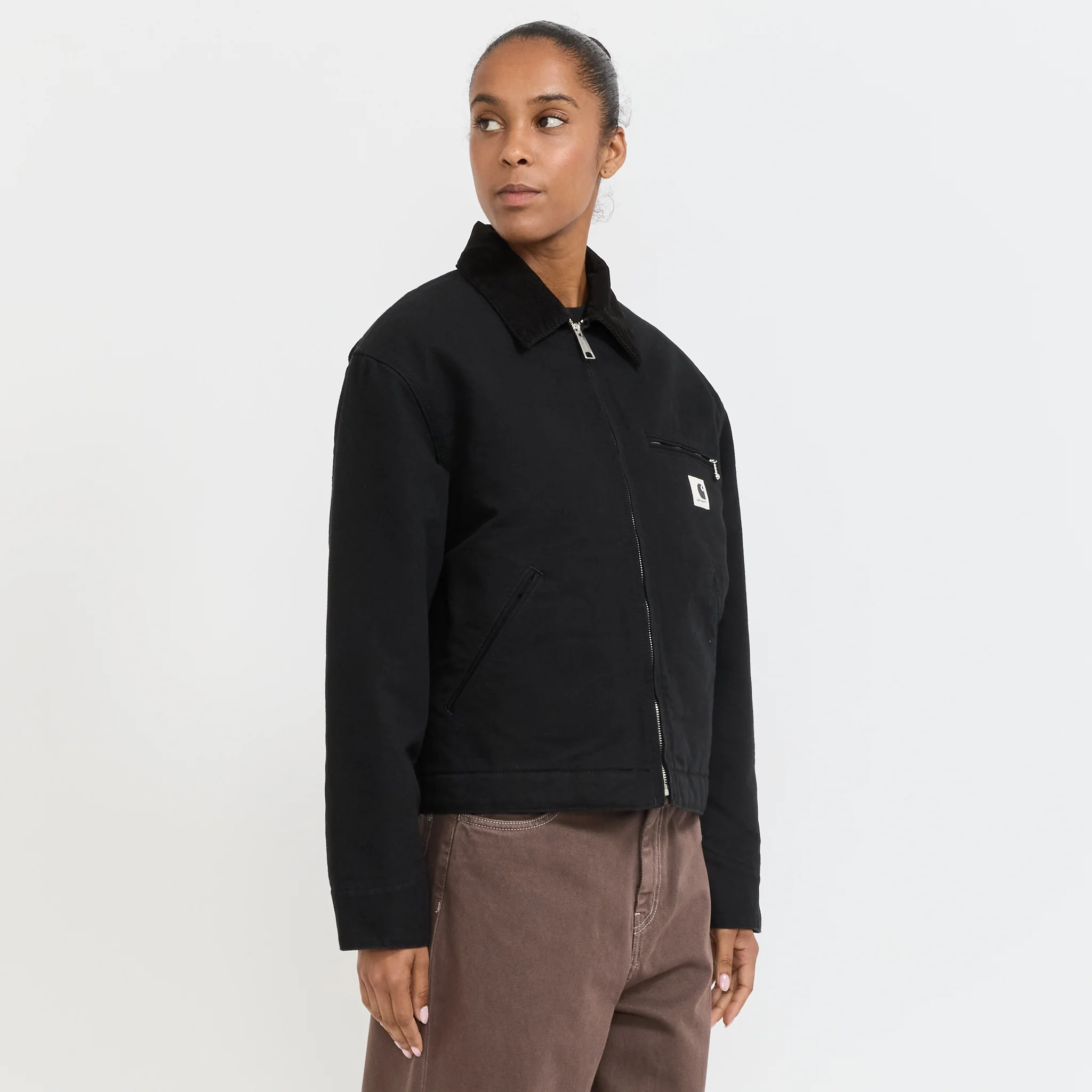 Women's OG Detroit Jacket Black/Black Rinsed Lined - Image 3