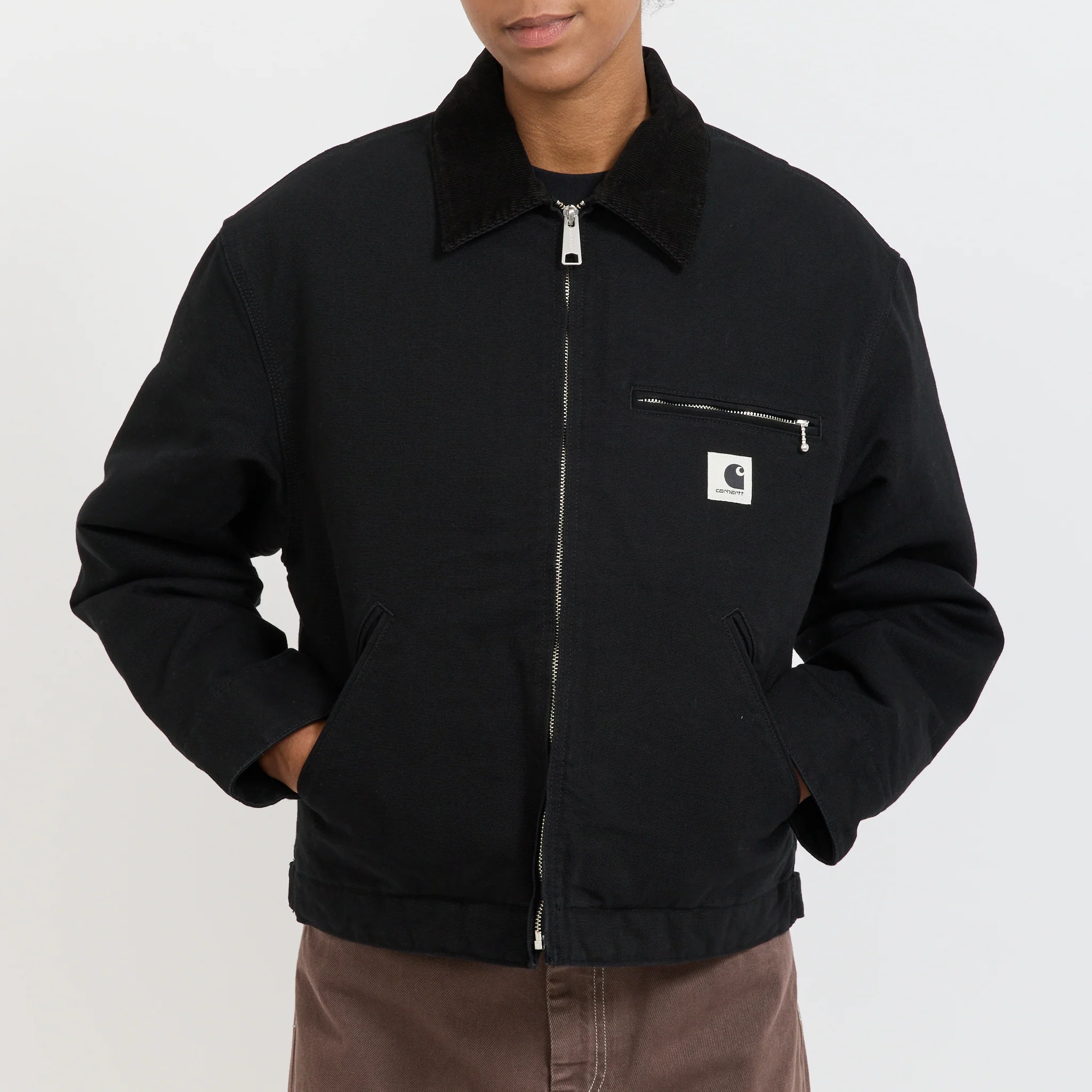 Women's OG Detroit Jacket Black/Black Rinsed Lined - Image 5
