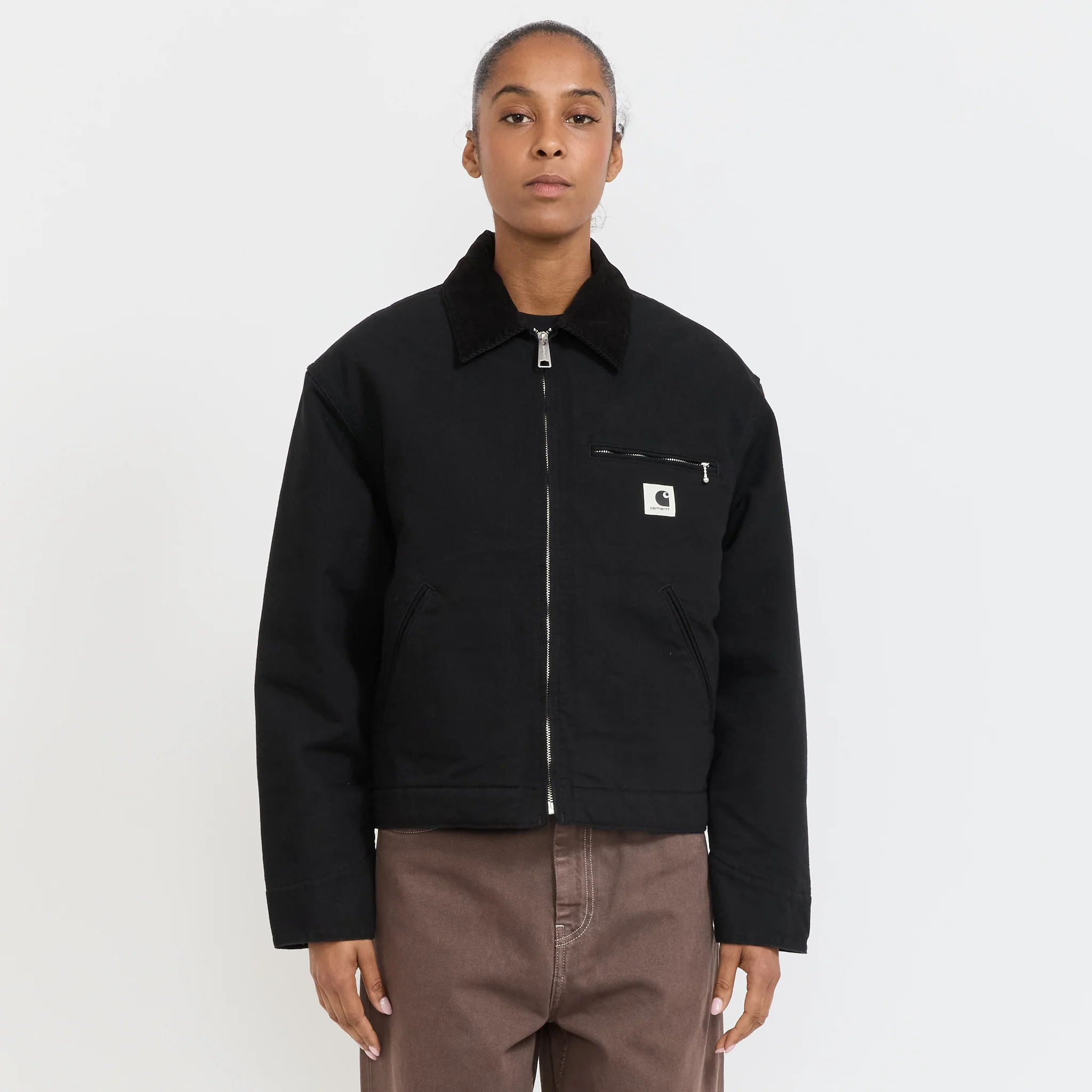 Women's OG Detroit Jacket Black/Black Rinsed Lined - Image 7