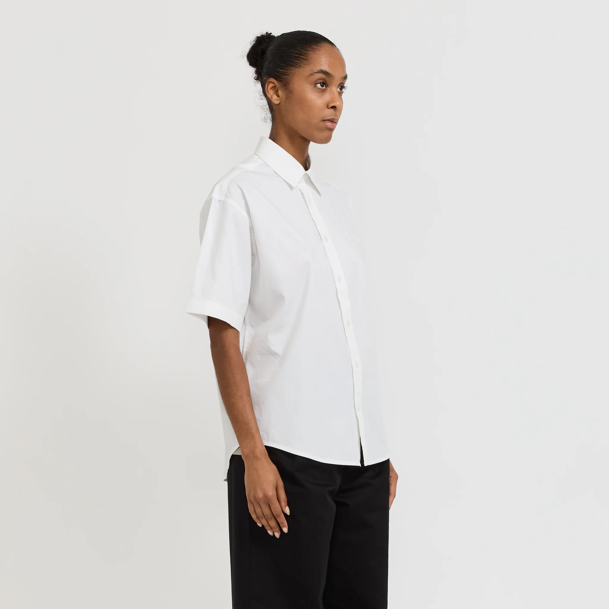 Womens S/S Jaxon Shirt White/White - Image 3