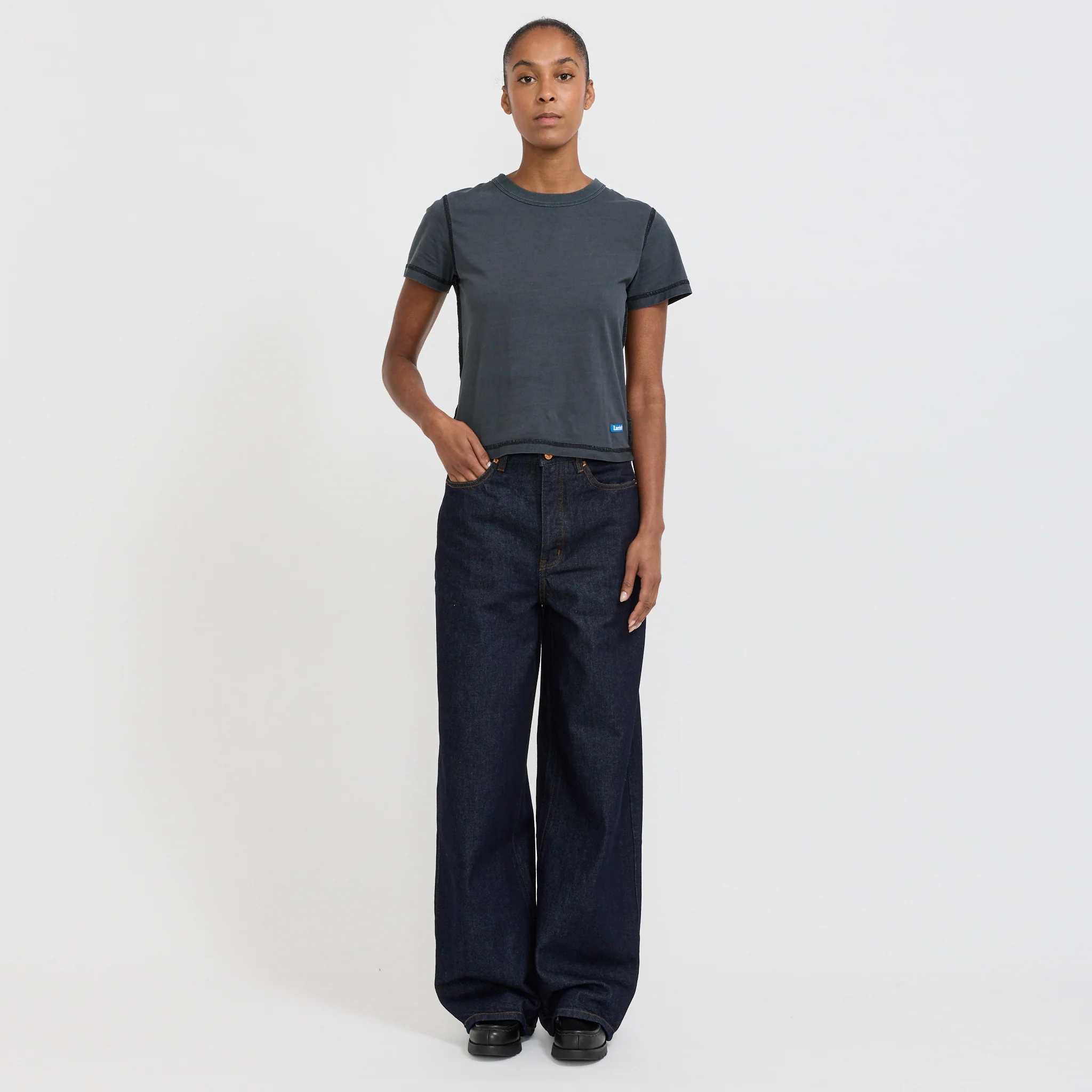 Womens Wale Jeans Indigo - Image 2