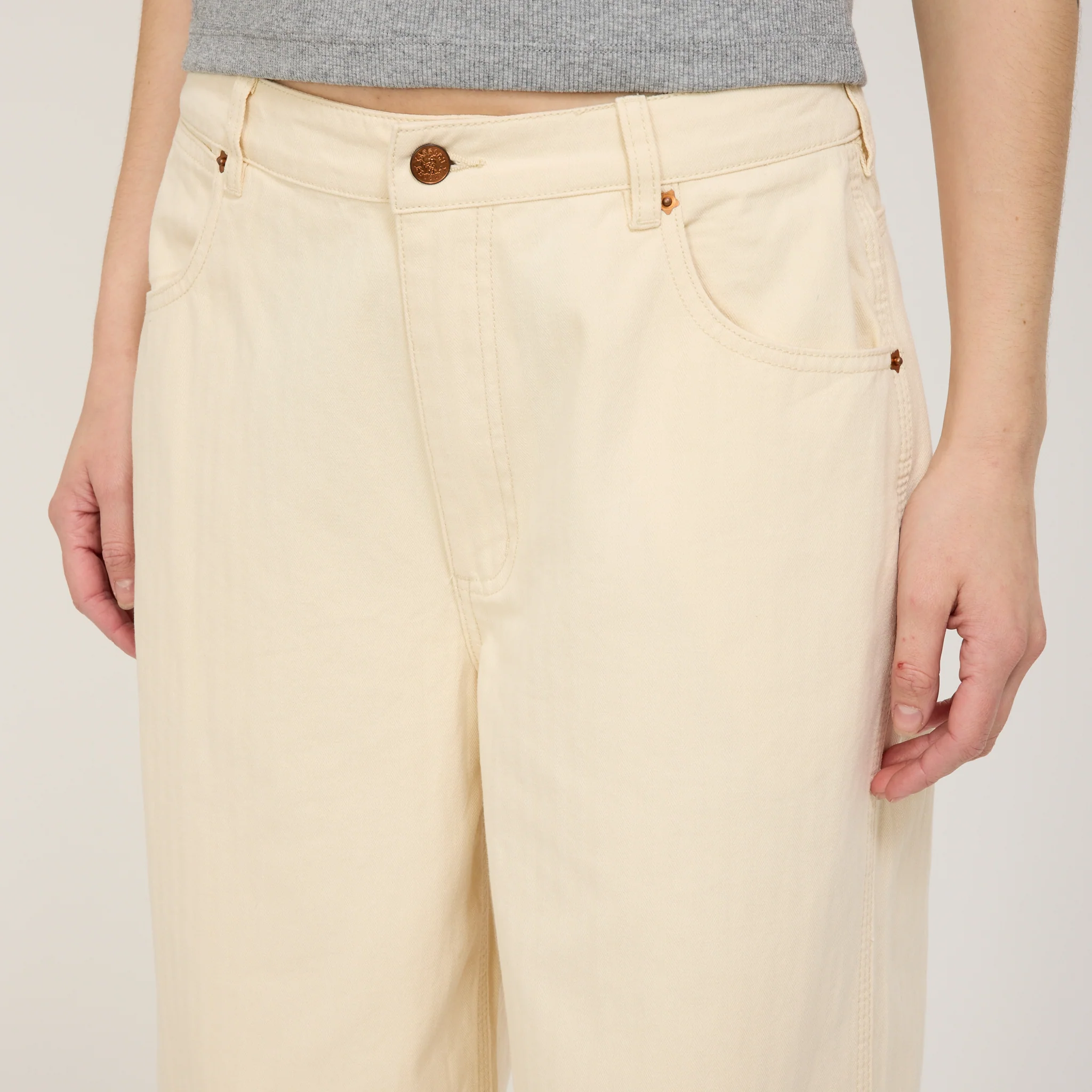 Womens Work Pant Natural - Image 5