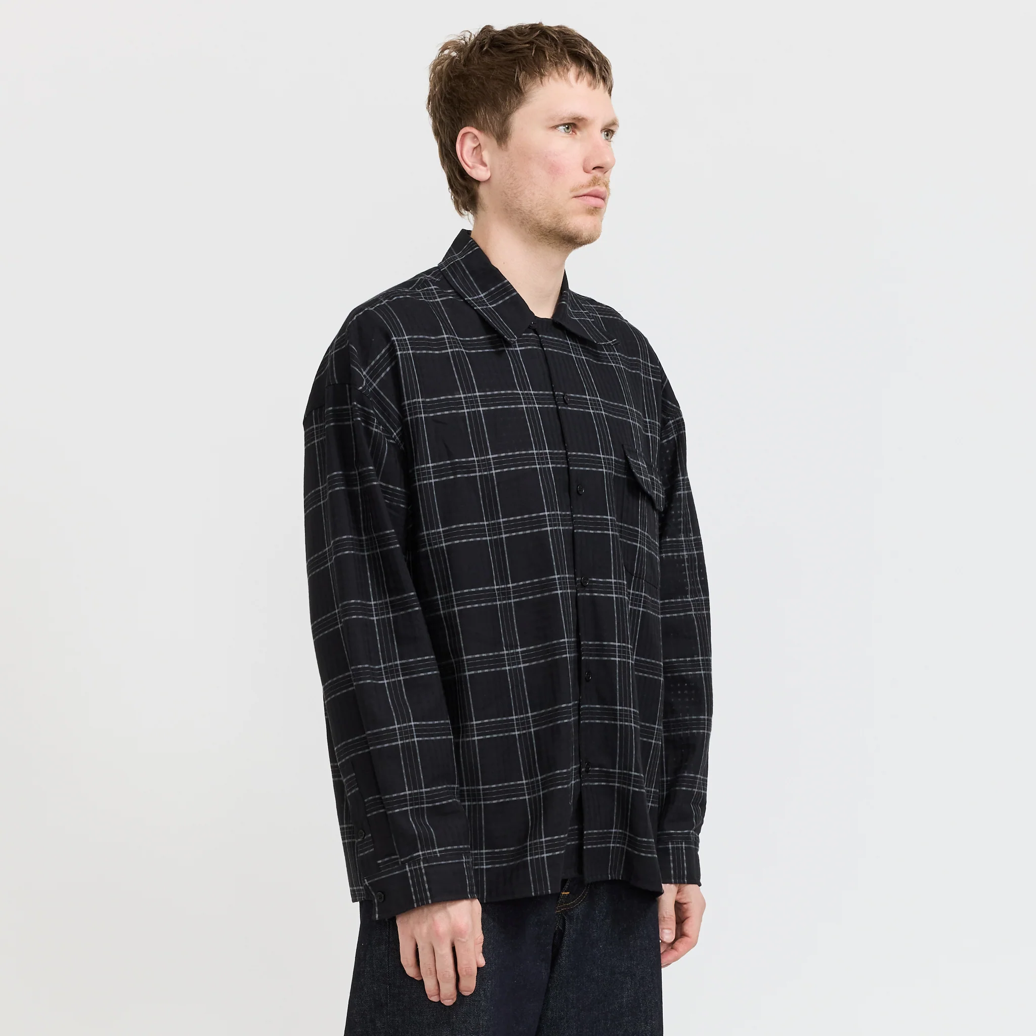 Wray Shirt Black/Grey - Image 3