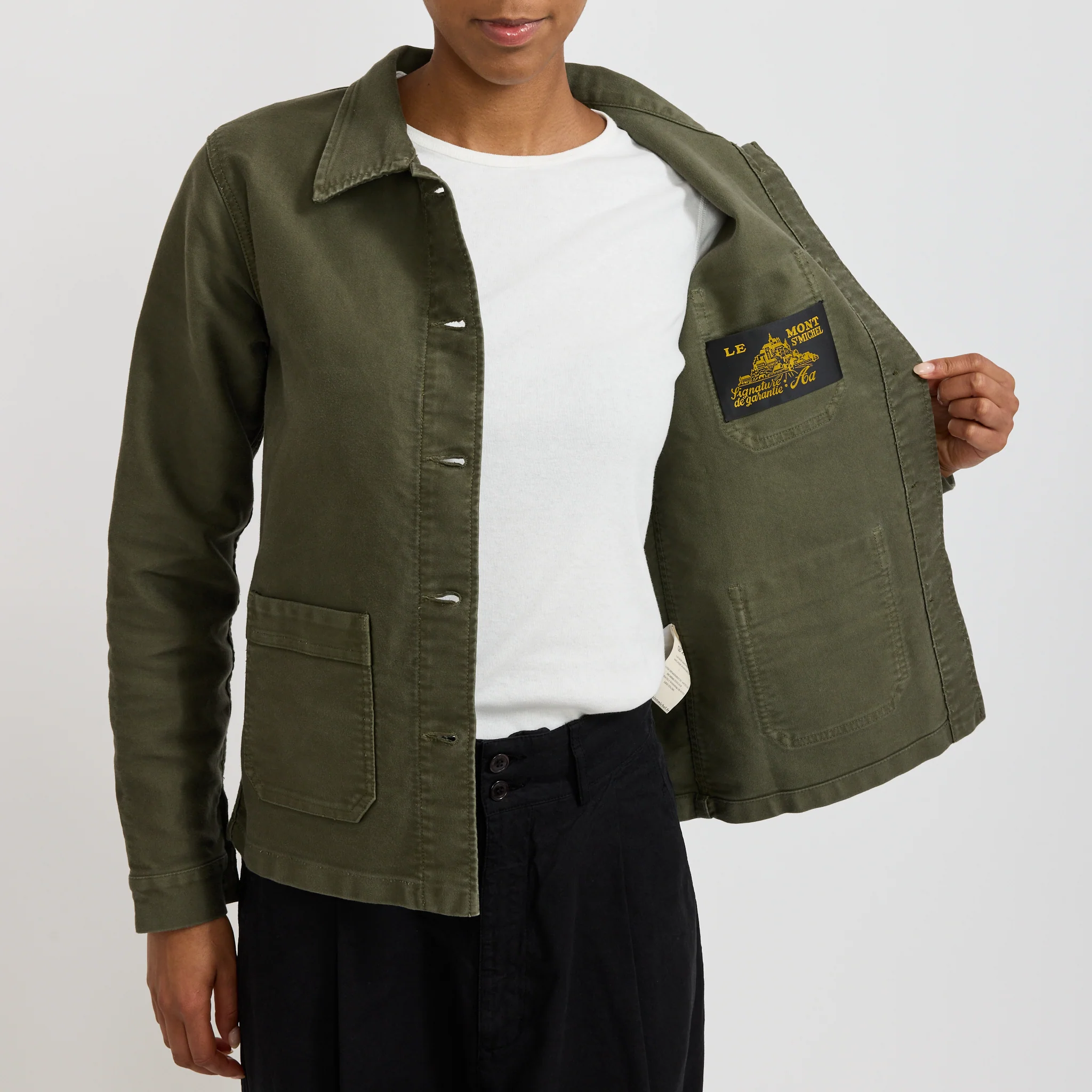W's Genuine Work Jacket Kaki - Image 5