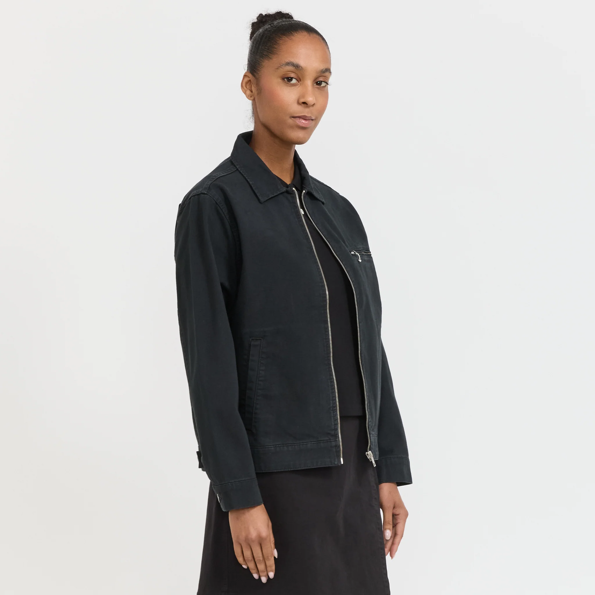 W's Taos Canvas Jacket Black - Image 3