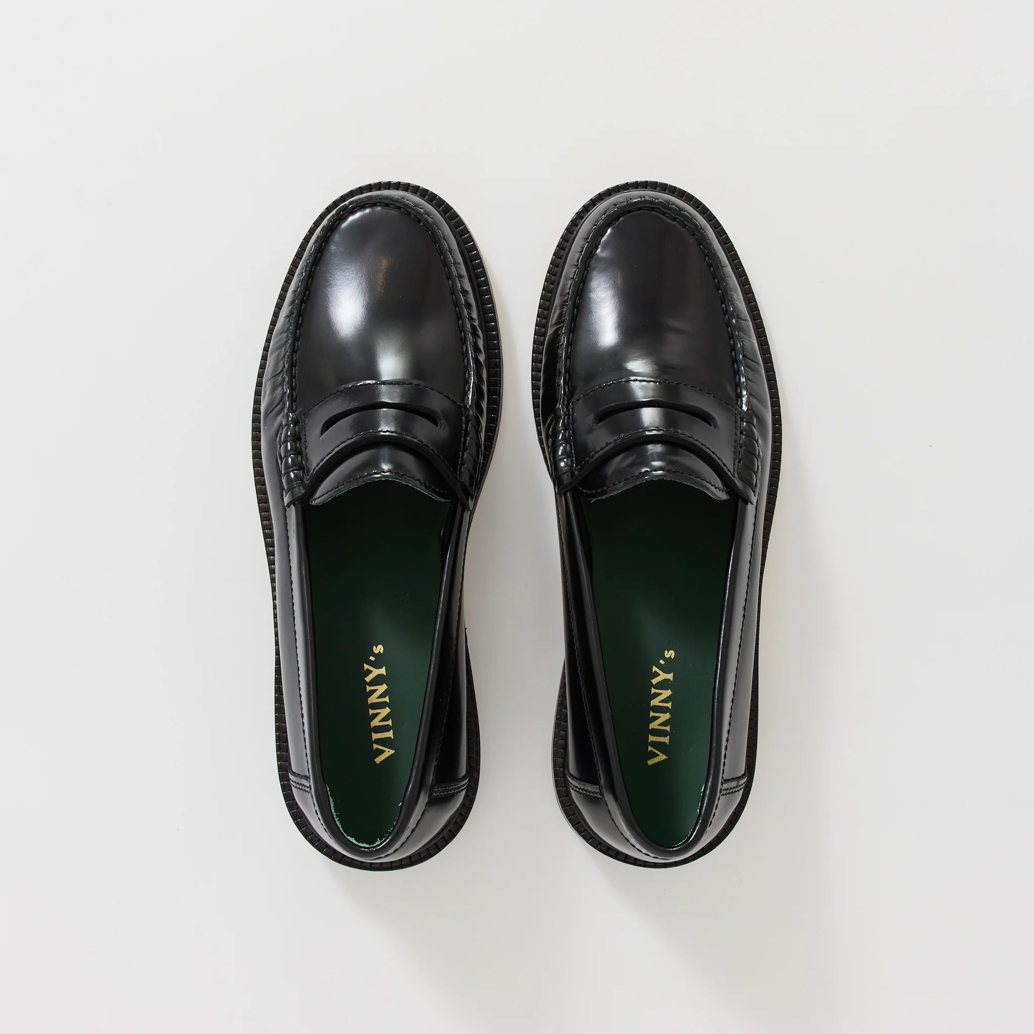 Yardee Mocassin Loafer Black Polido Leather - Image 5