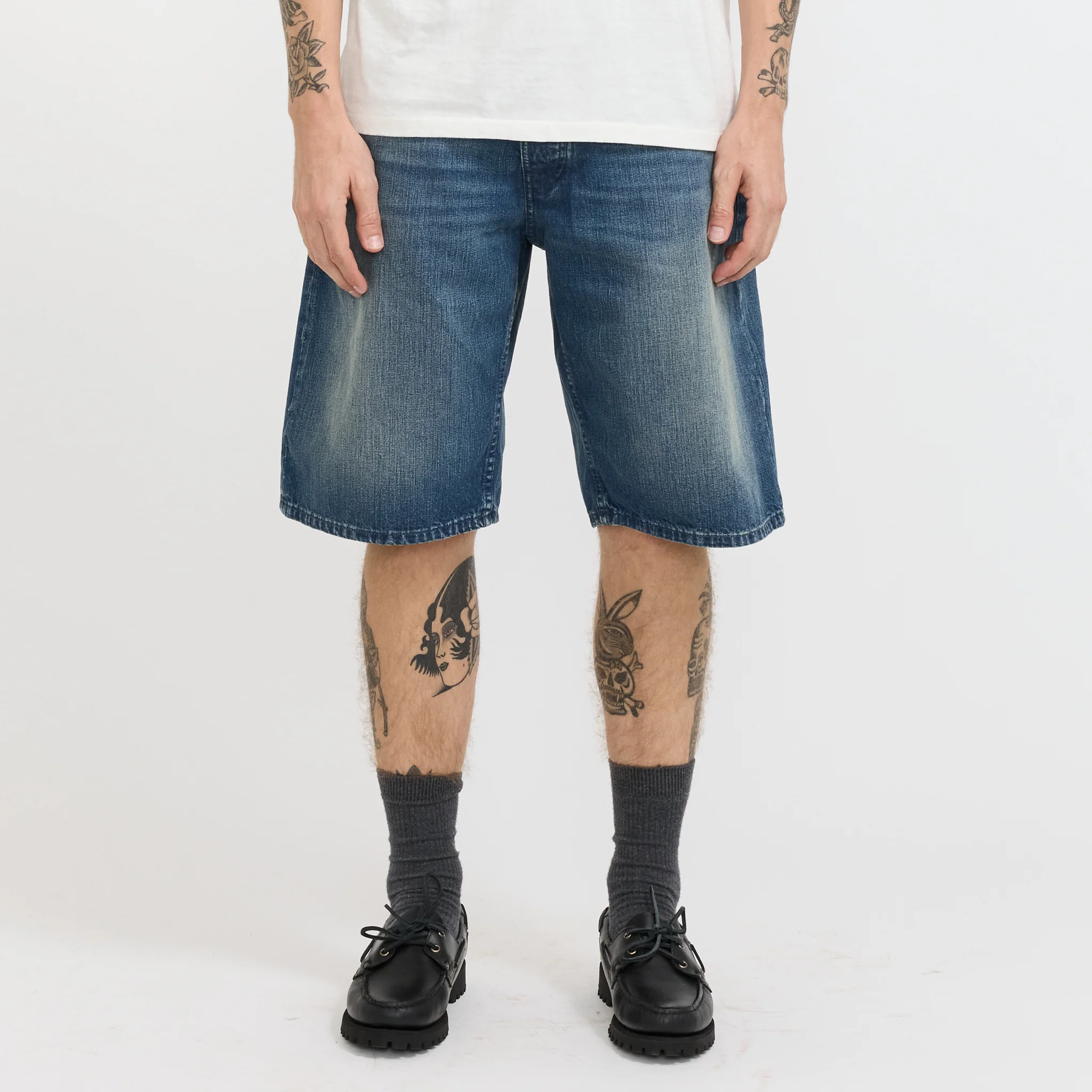 Zeb Denim Shorts Blue Painter