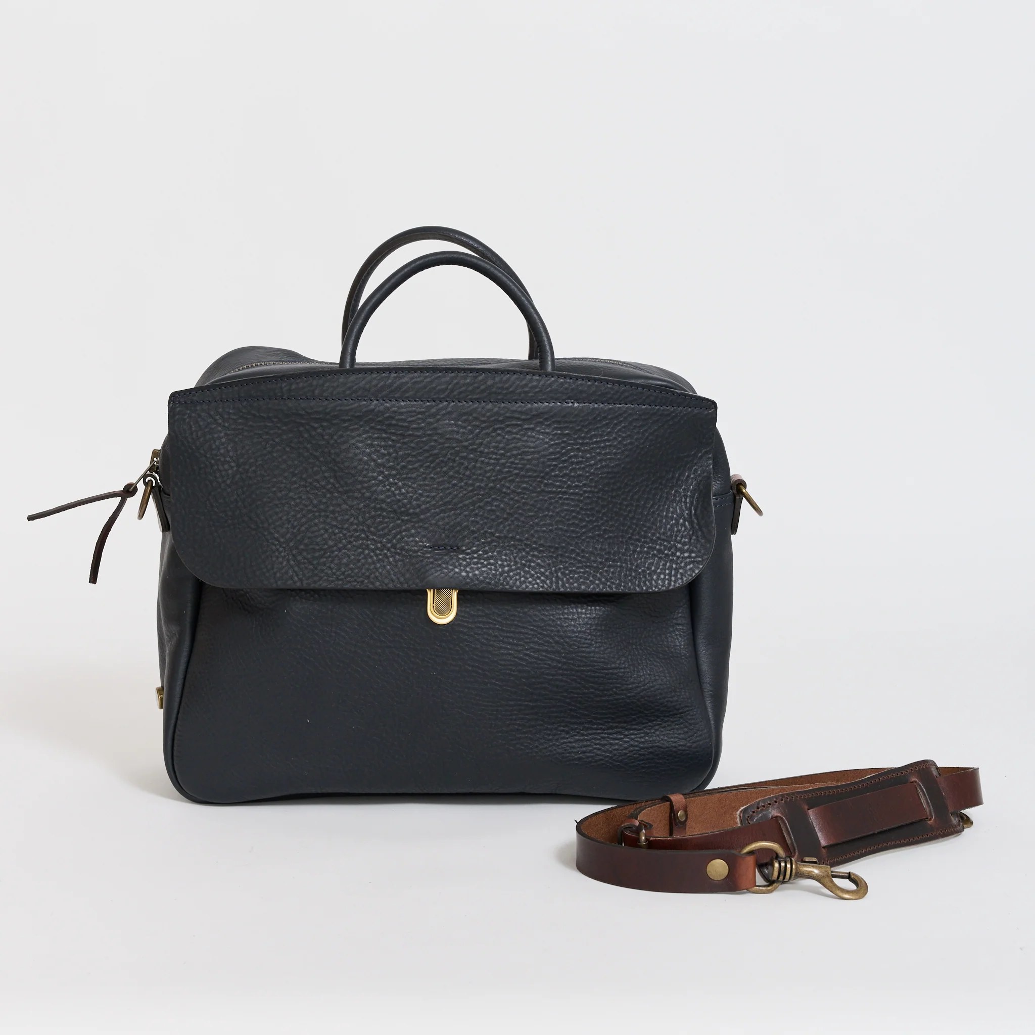 Zeppo Solo Business Bag Navy Blue - Image 12