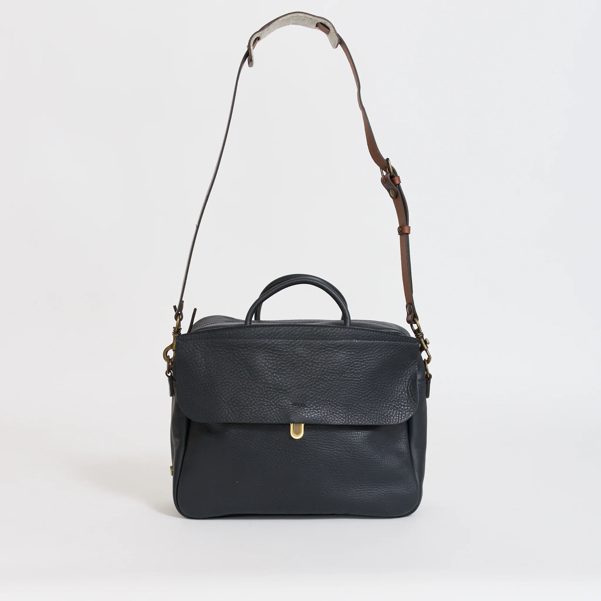 Zeppo Solo Business Bag Navy Blue - Image 4