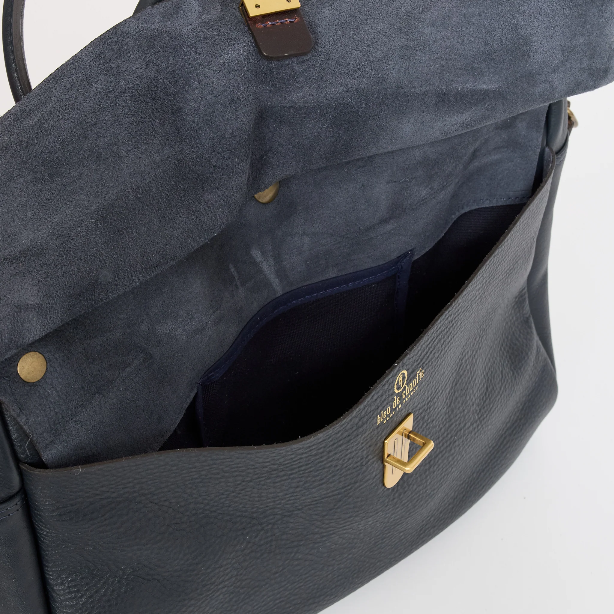 Zeppo Solo Business Bag Navy Blue - Image 7