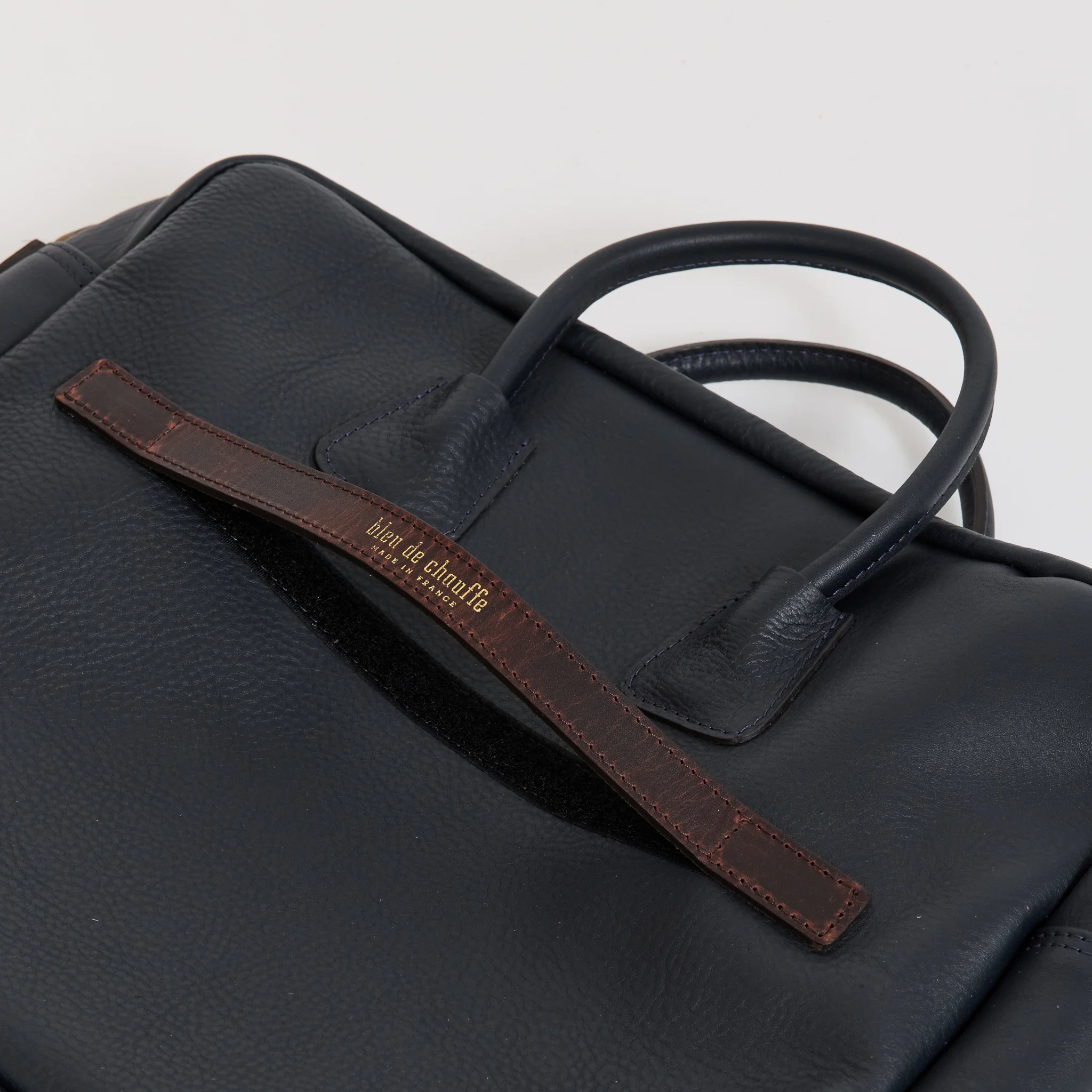 Zeppo Solo Business Bag Navy Blue - Image 9