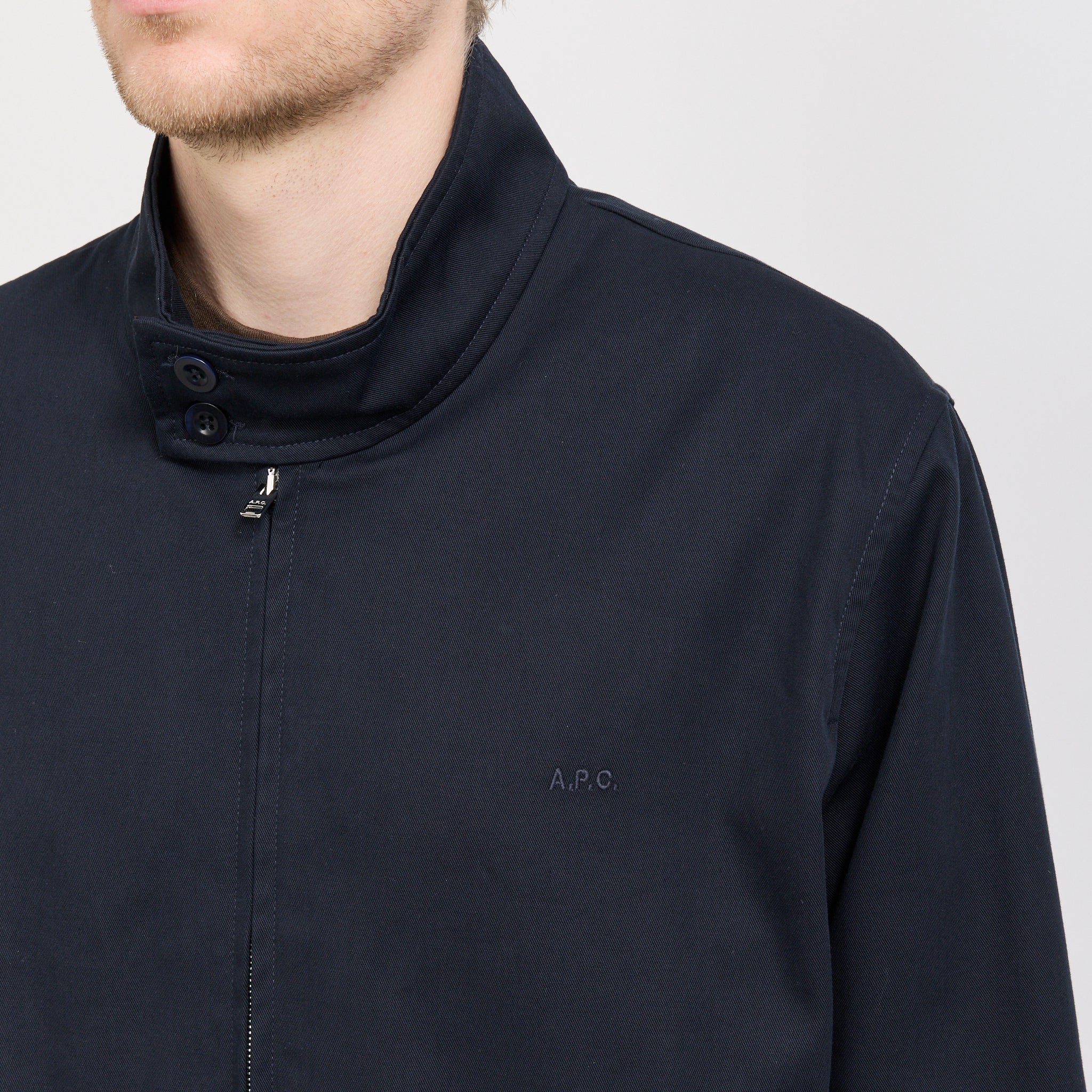 Zip Jacket Dark Navy - Image 7