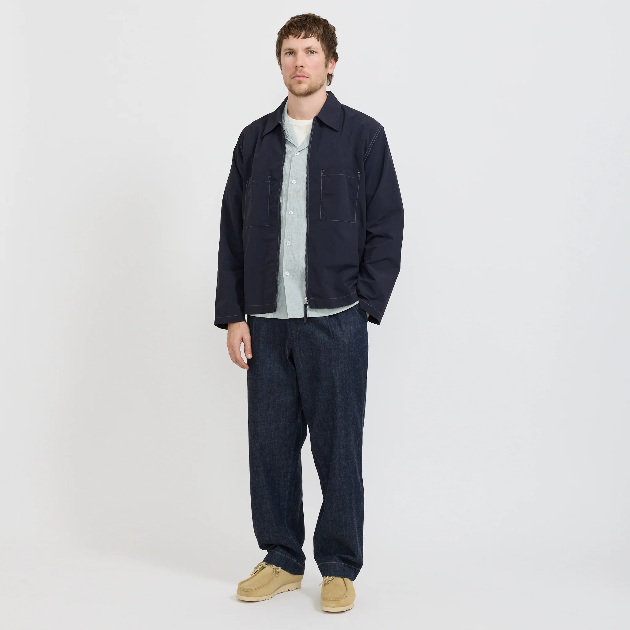 Zip Too Shirt Navy - Image 2