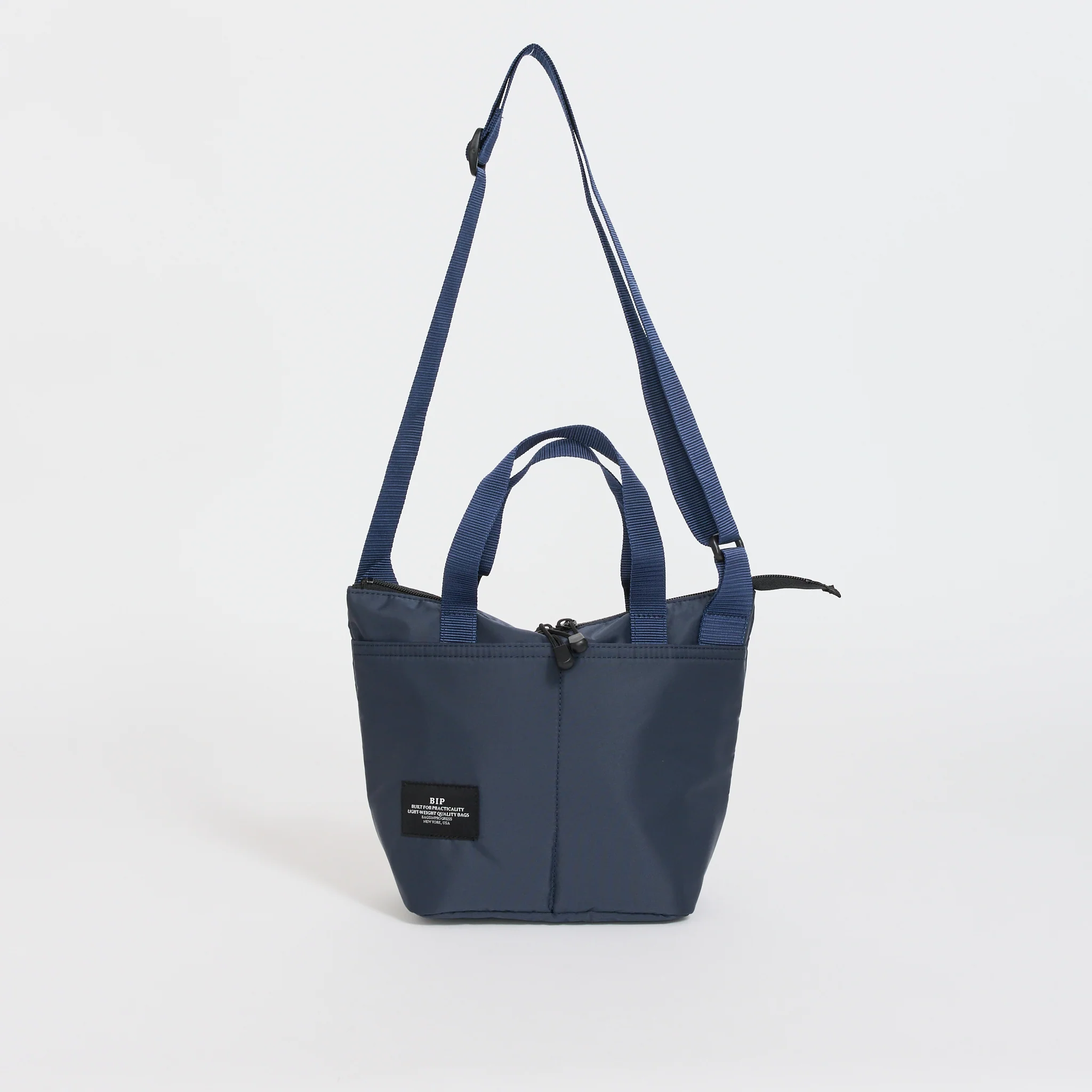 Zipper Duffle Small Navy Puffer