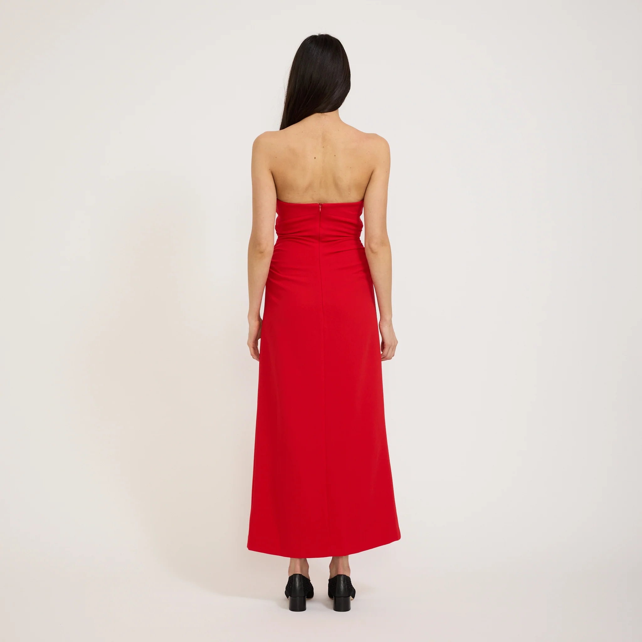 Zoe Bodice Dress Red - Image 3